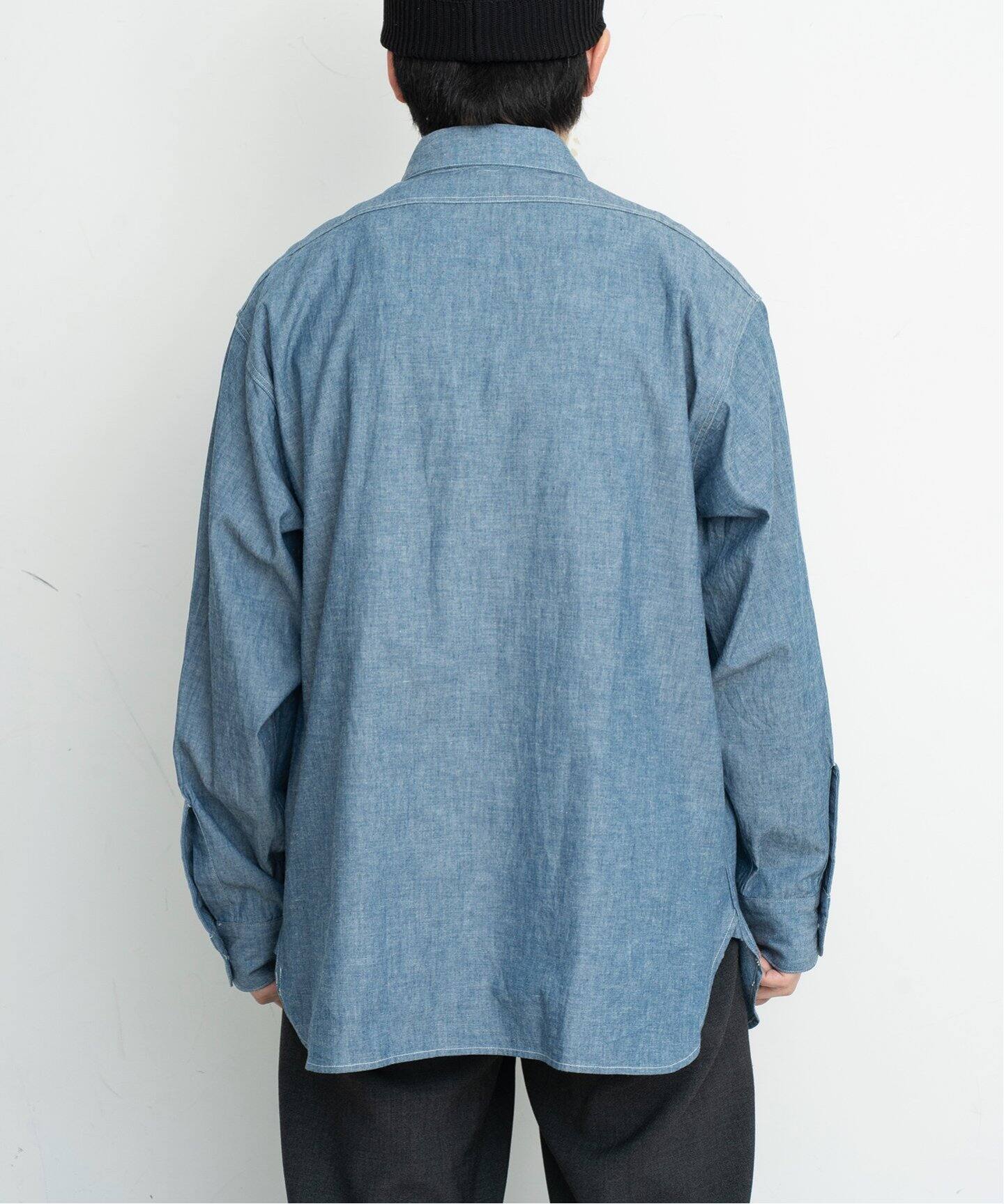 LE / エルイー】WIDE Chambray Shirts（シャツ／ブラウス）｜L