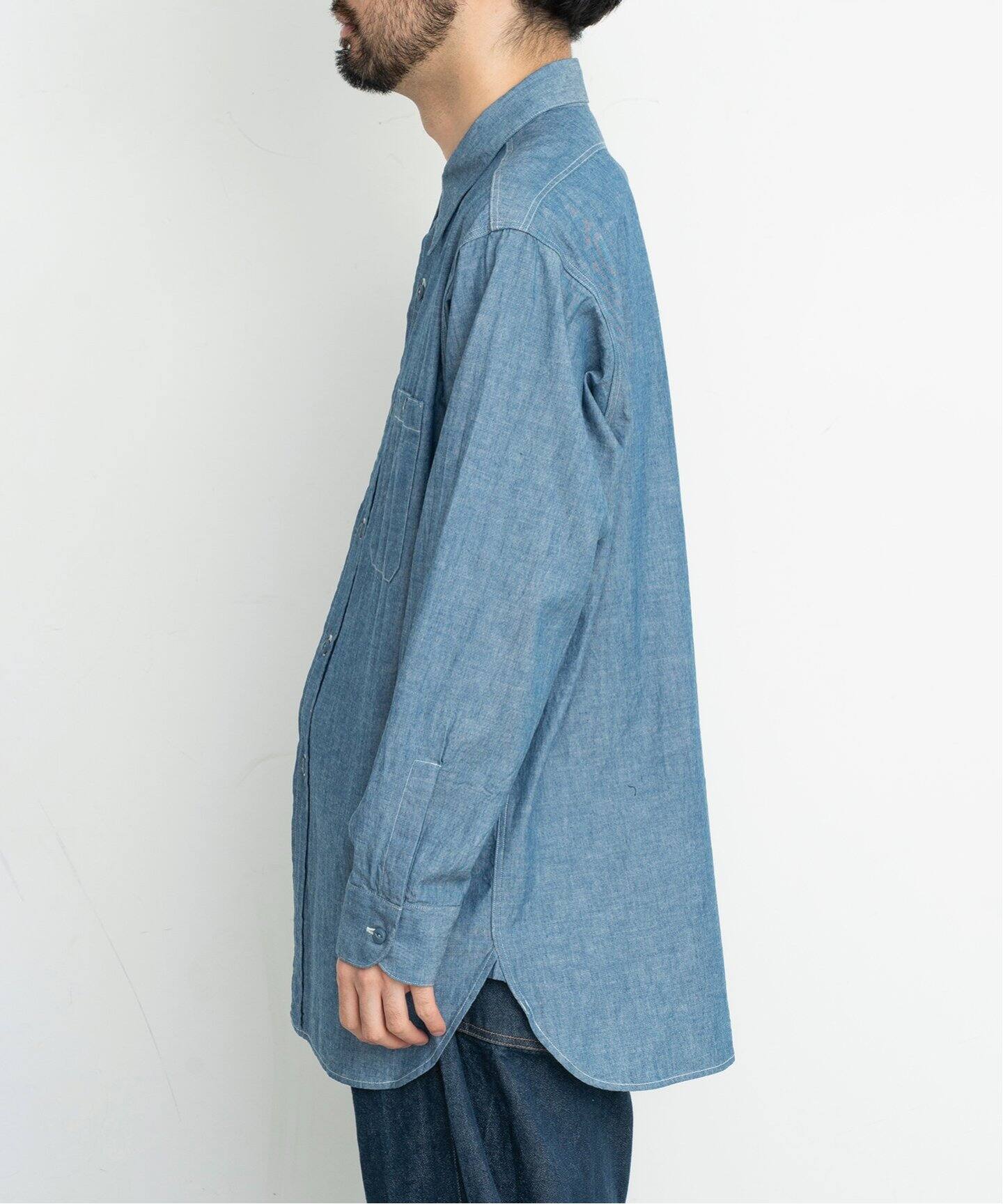 LE / エルイー】WIDE Chambray Shirts（シャツ／ブラウス）｜L