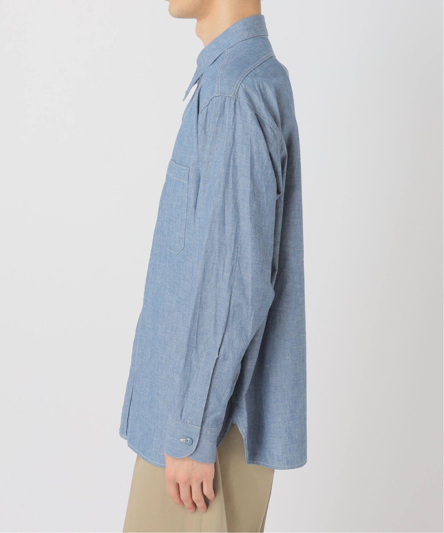 LE / エルイー】WIDE Chambray Shirts（シャツ／ブラウス）｜L