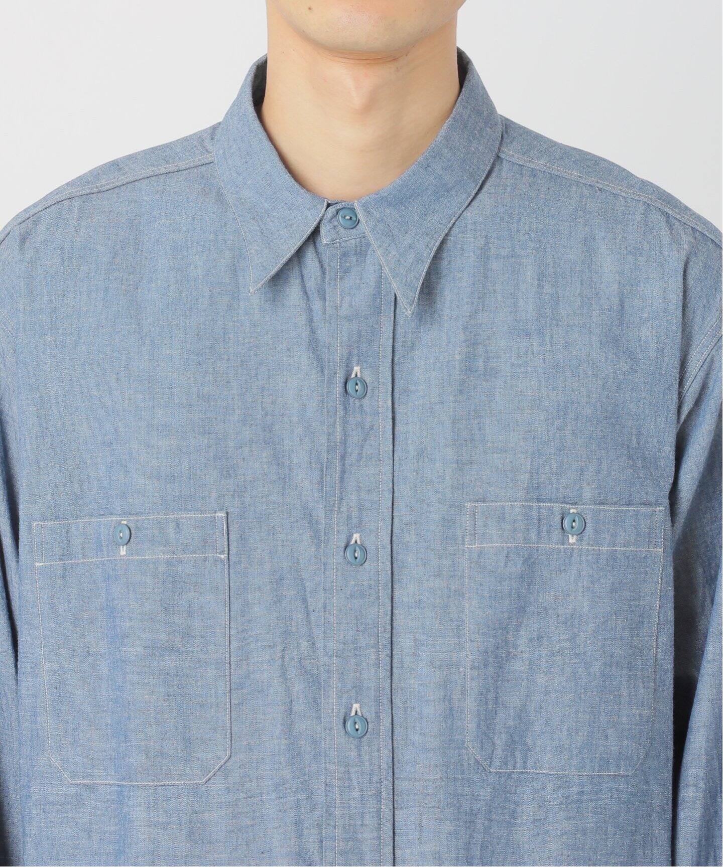 LE / エルイー】WIDE Chambray Shirts（シャツ／ブラウス）｜L
