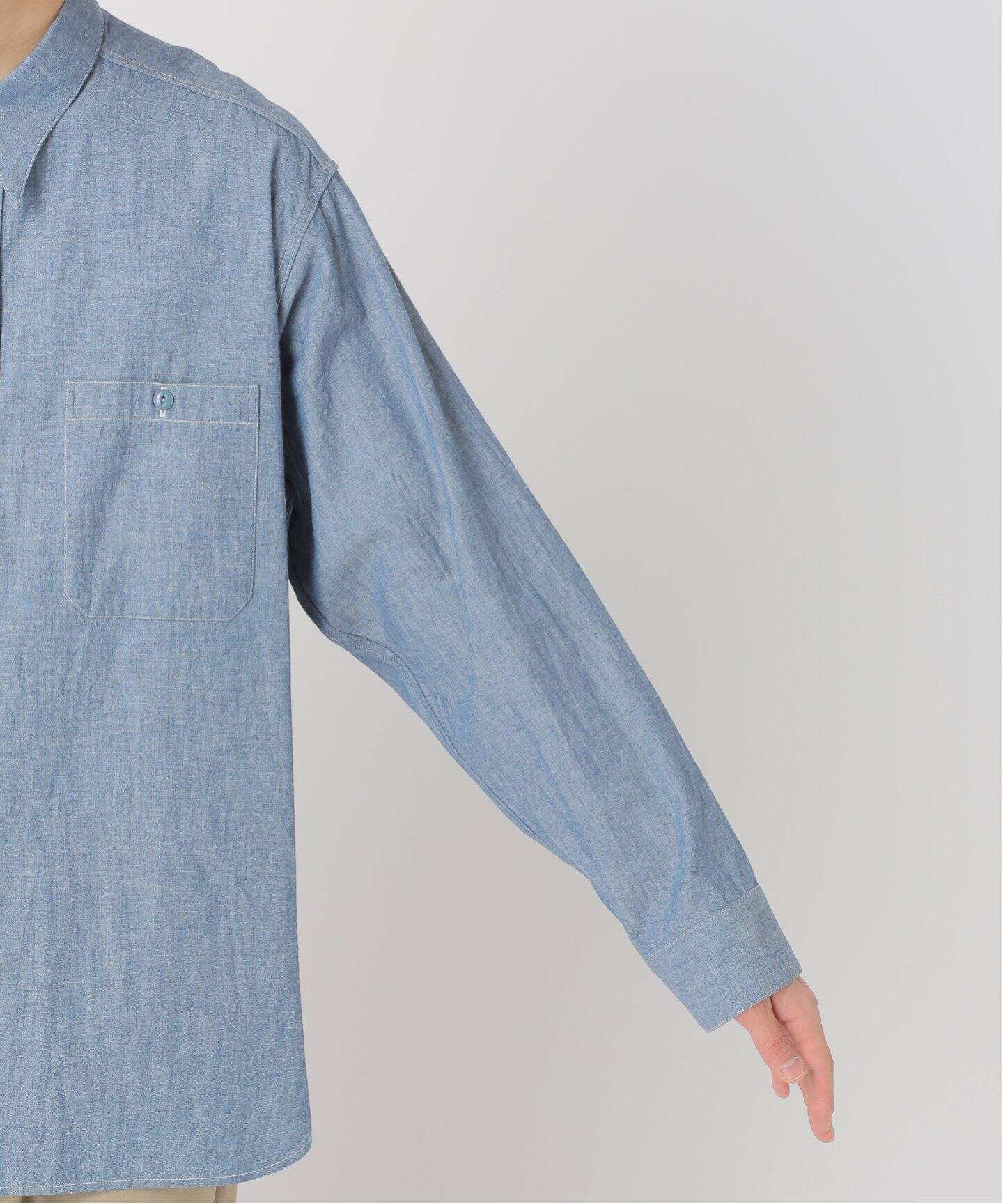 LE / エルイー】WIDE Chambray Shirts（シャツ／ブラウス）｜L
