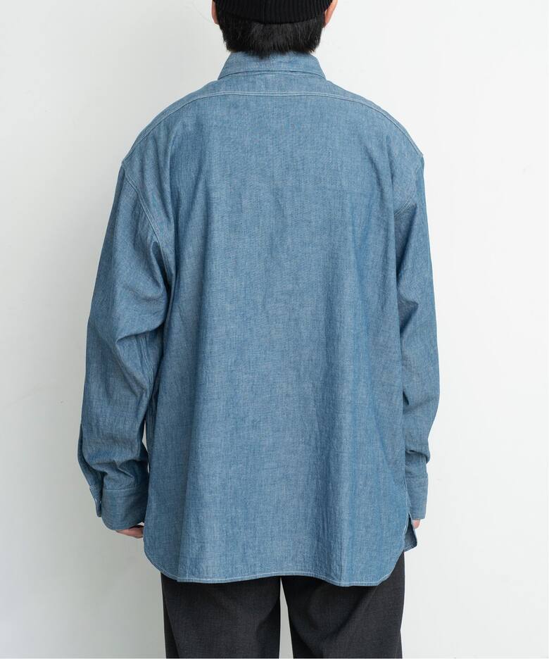 LE / エルイー】EX WIDE Chambray Shirts（シャツ／ブラウス）｜L 