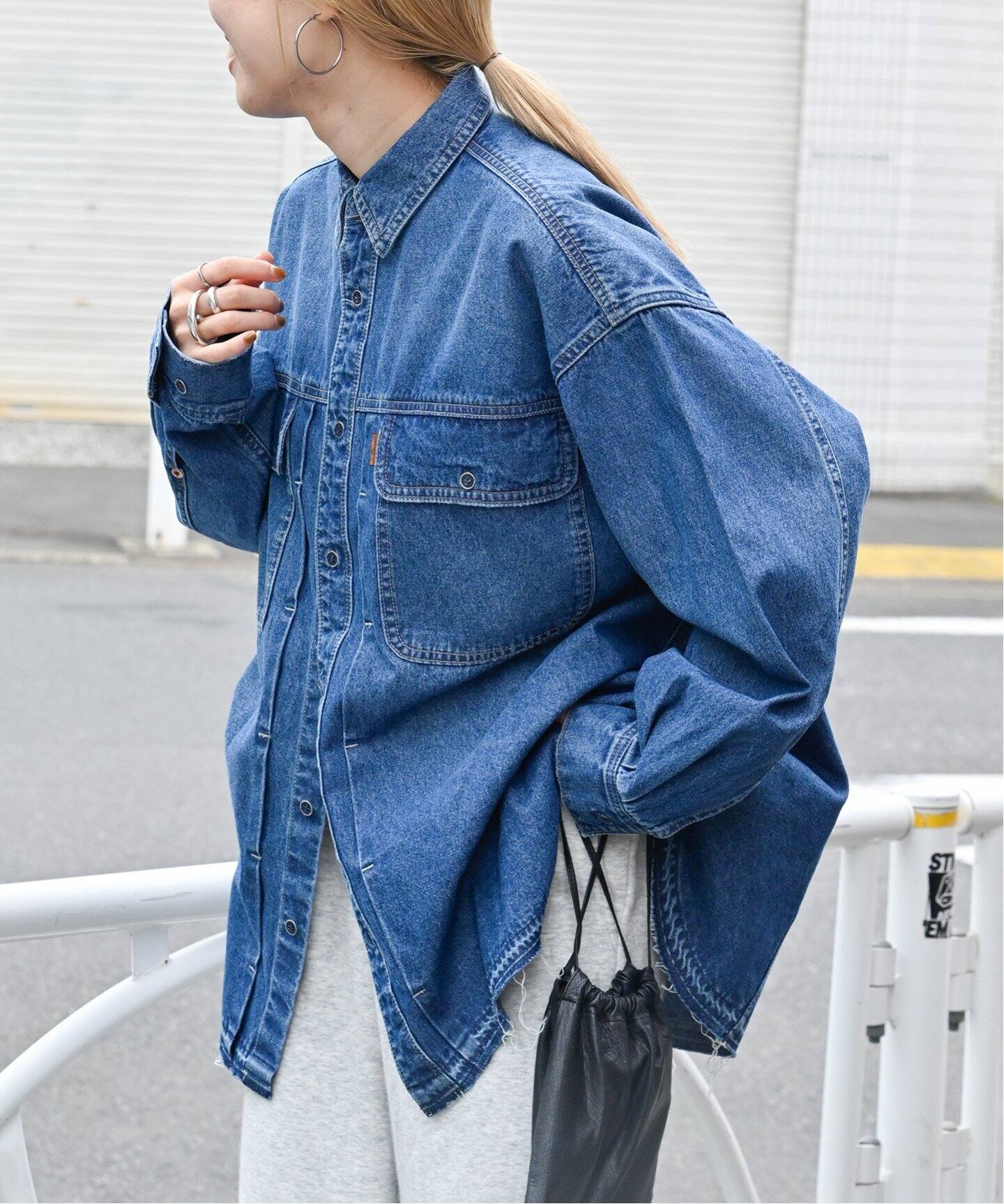 ULTデニムワーカーシャツ　outdoor products SHINZONE ULTデニムワーカーシャツ（シャツ／ブラウス）｜OUTDOOR PRODUCTS