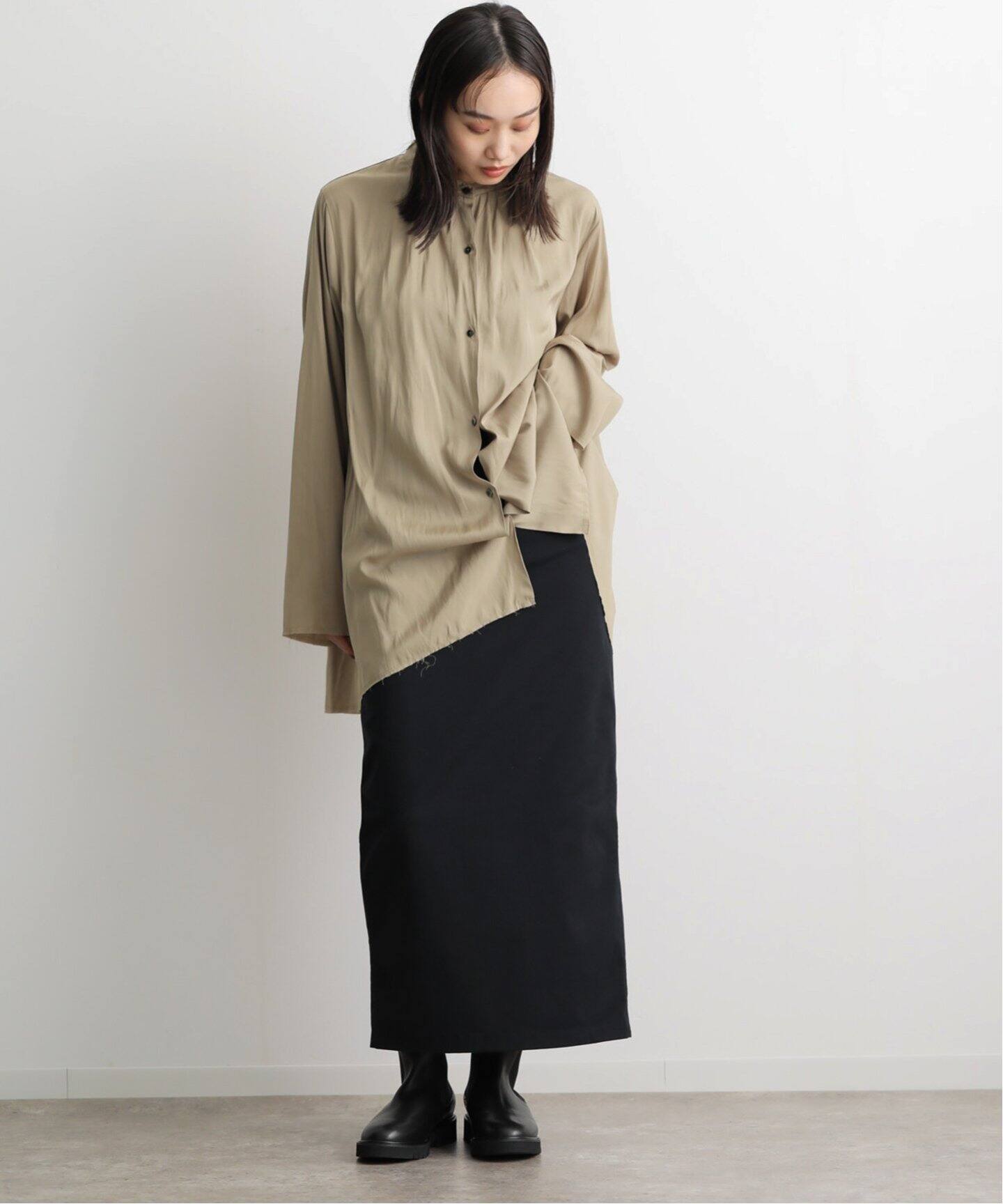 ETRE TOKYO バンドカラーフレアシャツ（シャツ／ブラウス）｜BOICE 