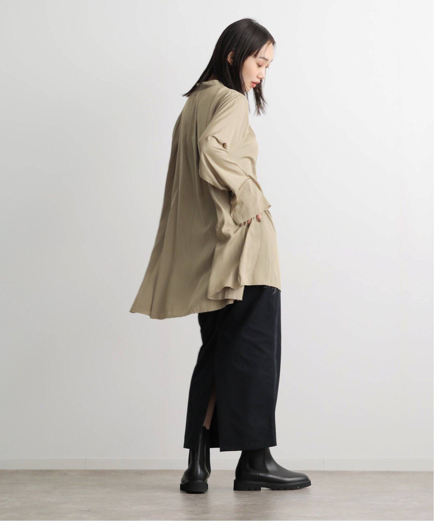 ETRE TOKYO バンドカラーフレアシャツ（シャツ／ブラウス）｜BOICE 