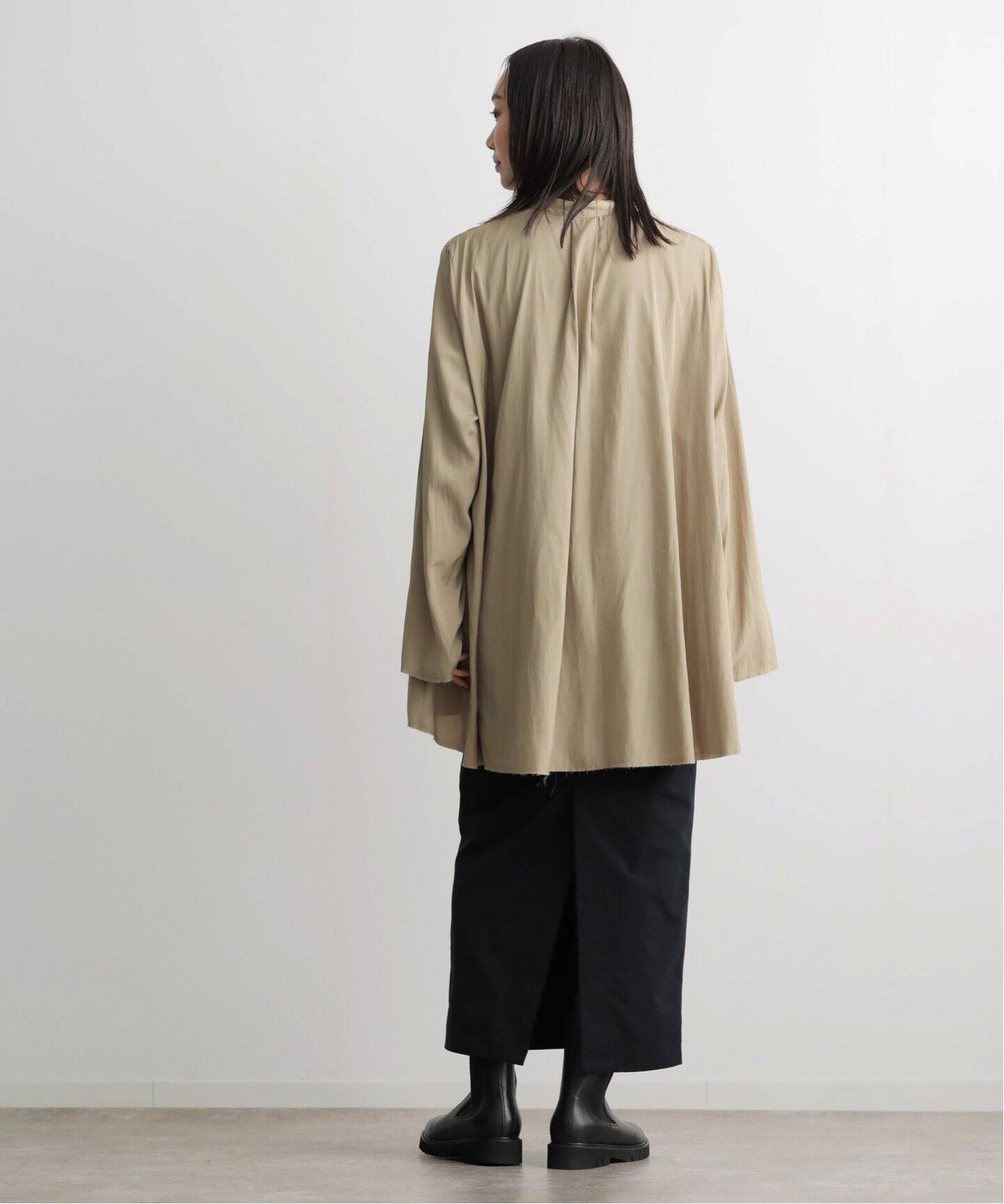 ETRE TOKYO バンドカラーフレアシャツ（シャツ／ブラウス）｜BOICE 