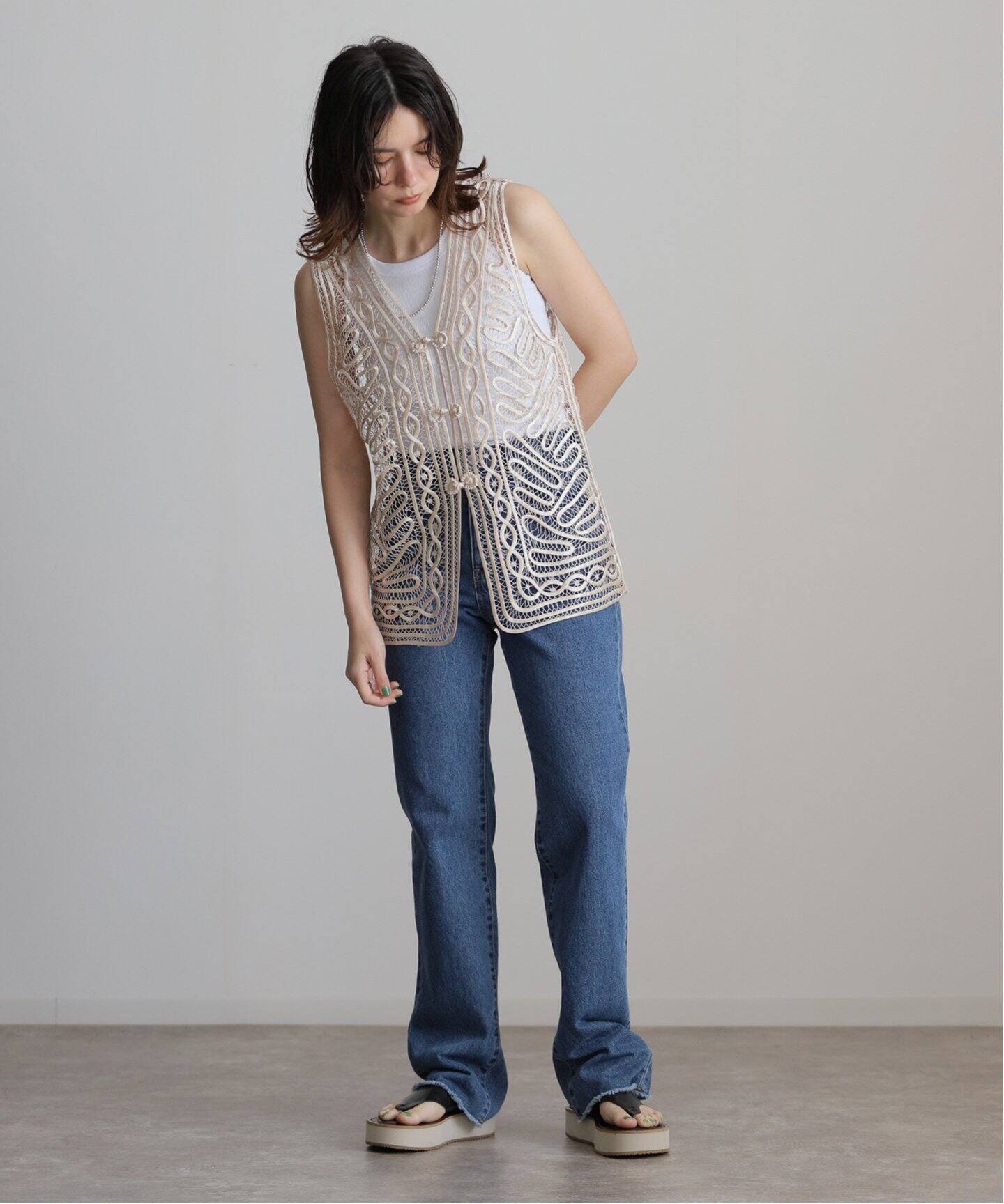 TODAYFUL Embroidery Middle Vest 12410404（シャツ／ブラウス 