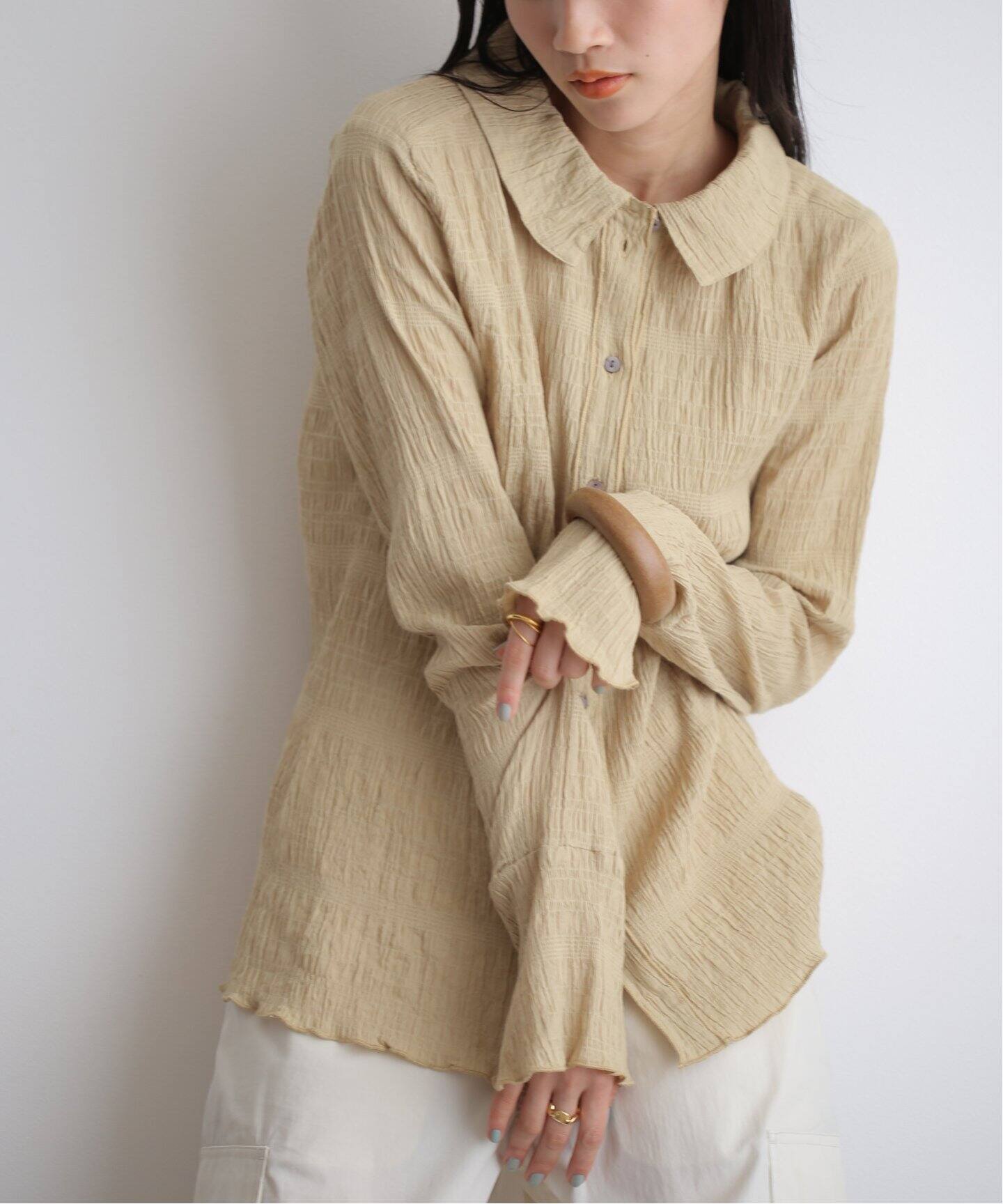anuke Shirring Mellow Shirts 62410413（シャツ／ブラウス）｜BOICE 