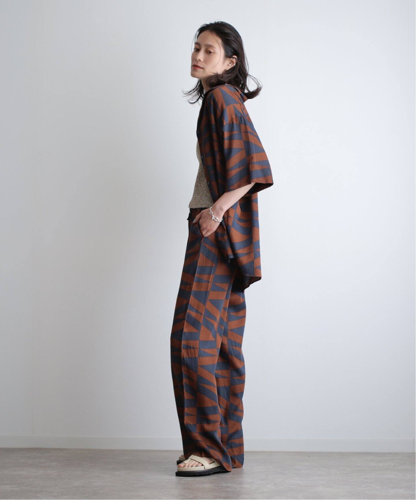 anuke Geometric Satin Shirts 62410411（シャツ／ブラウス）｜BOICE  