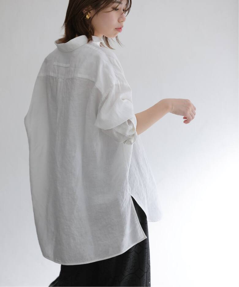 TICCA/ティッカ】リネンスクエアビッグシャツUNI（シャツ／ブラウス  