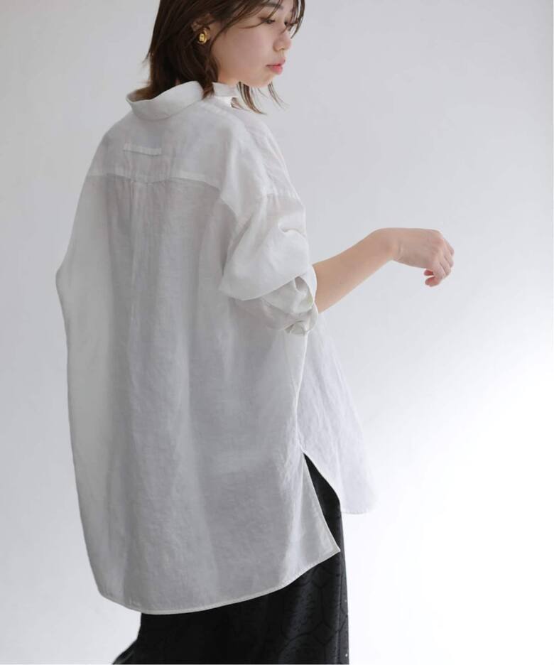 追加》【TICCA/ティッカ】リネンスクエアビッグシャツUNI（シャツ  