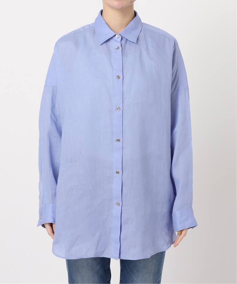 ≪追加≫80リネンカシュクールビッグシャツ（シャツ／ブラウス 