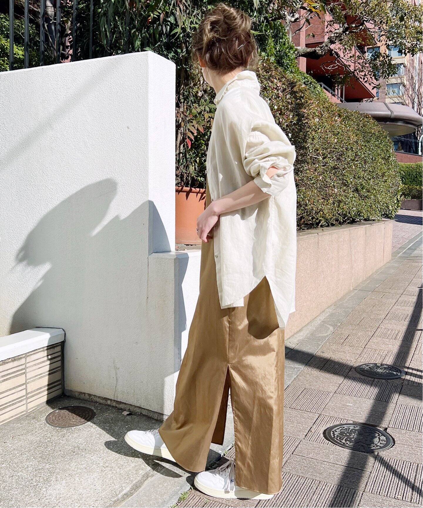 ≪追加≫80リネンカシュクールビッグシャツ（シャツ／ブラウス