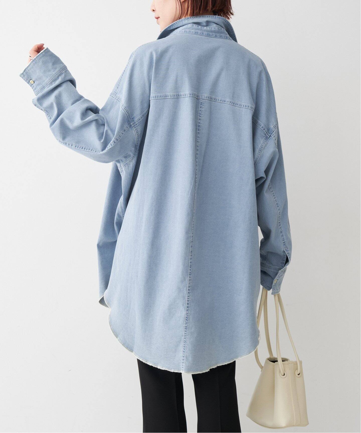 ブリーチデニムルーズシャツ（シャツ／ブラウス）｜Spick & Span 