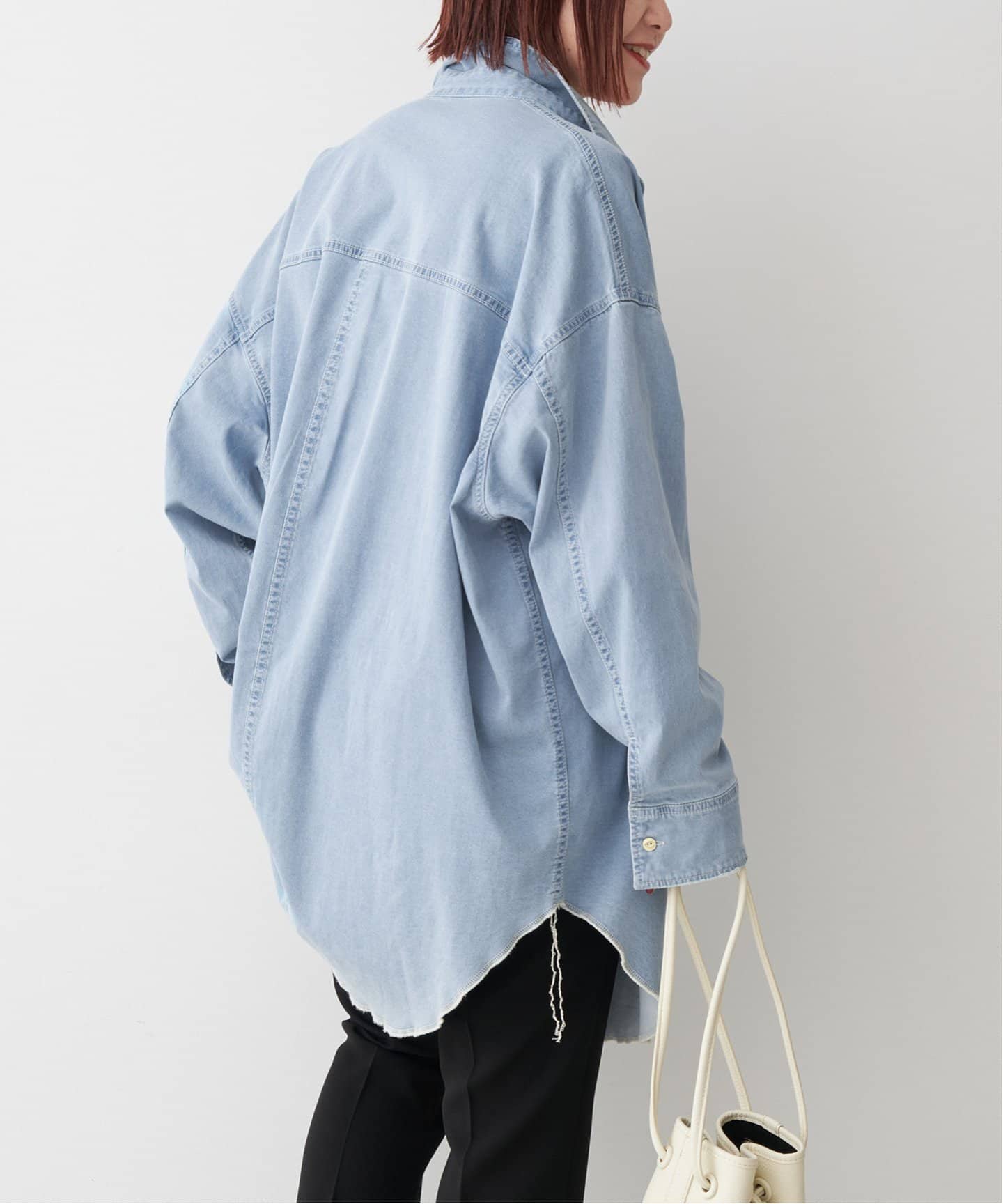 【Spick&Span】ブリーチデニムルーズシャツ ブリーチデニムルーズシャツ（シャツ／ブラウス）｜Spick & Span