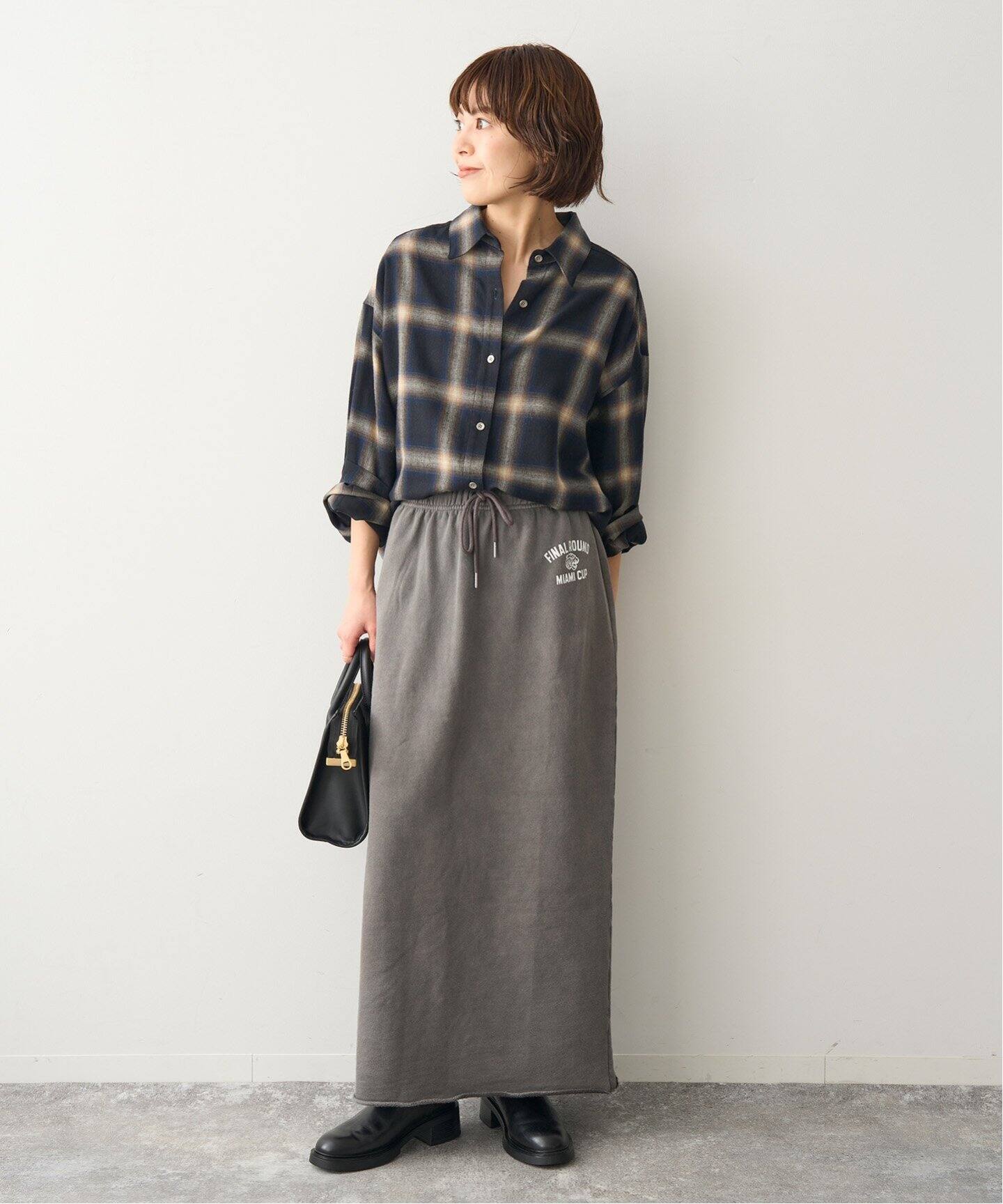 追加》オンブレーチェックルーズシャツ（シャツ／ブラウス）｜Spick  