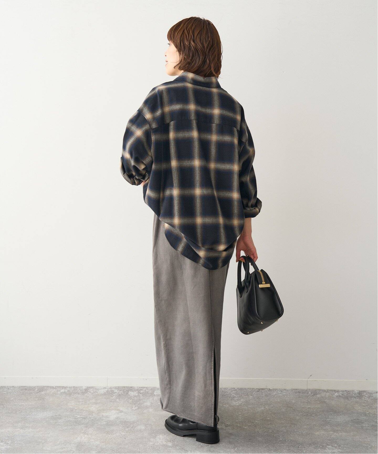 追加》オンブレーチェックルーズシャツ（シャツ／ブラウス）｜Spick  