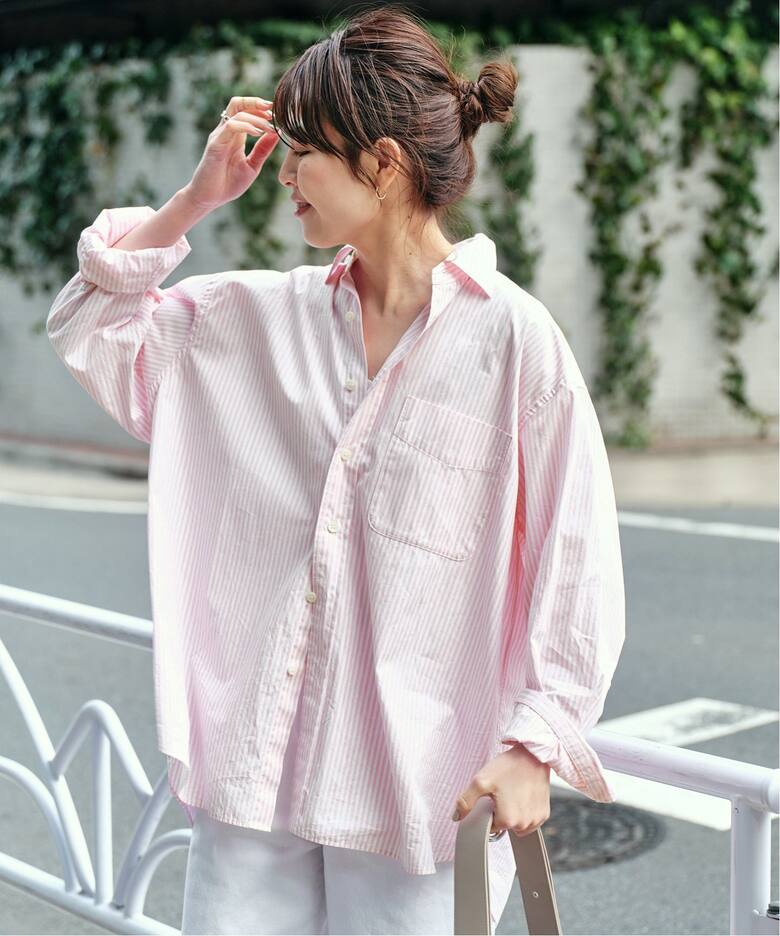 コットンブロードワイドスクエアシャツ（シャツ／ブラウス）｜Spick 