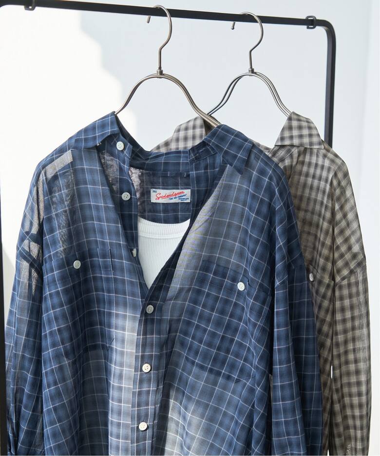 ≪追加≫コットンボイルチェックシャツ（シャツ／ブラウス）｜Spick 