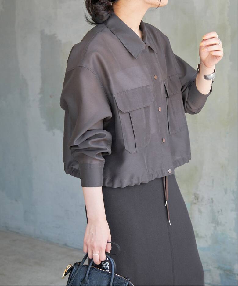 オーガンジーシャツブルゾン（シャツ／ブラウス）｜Spick and Span  