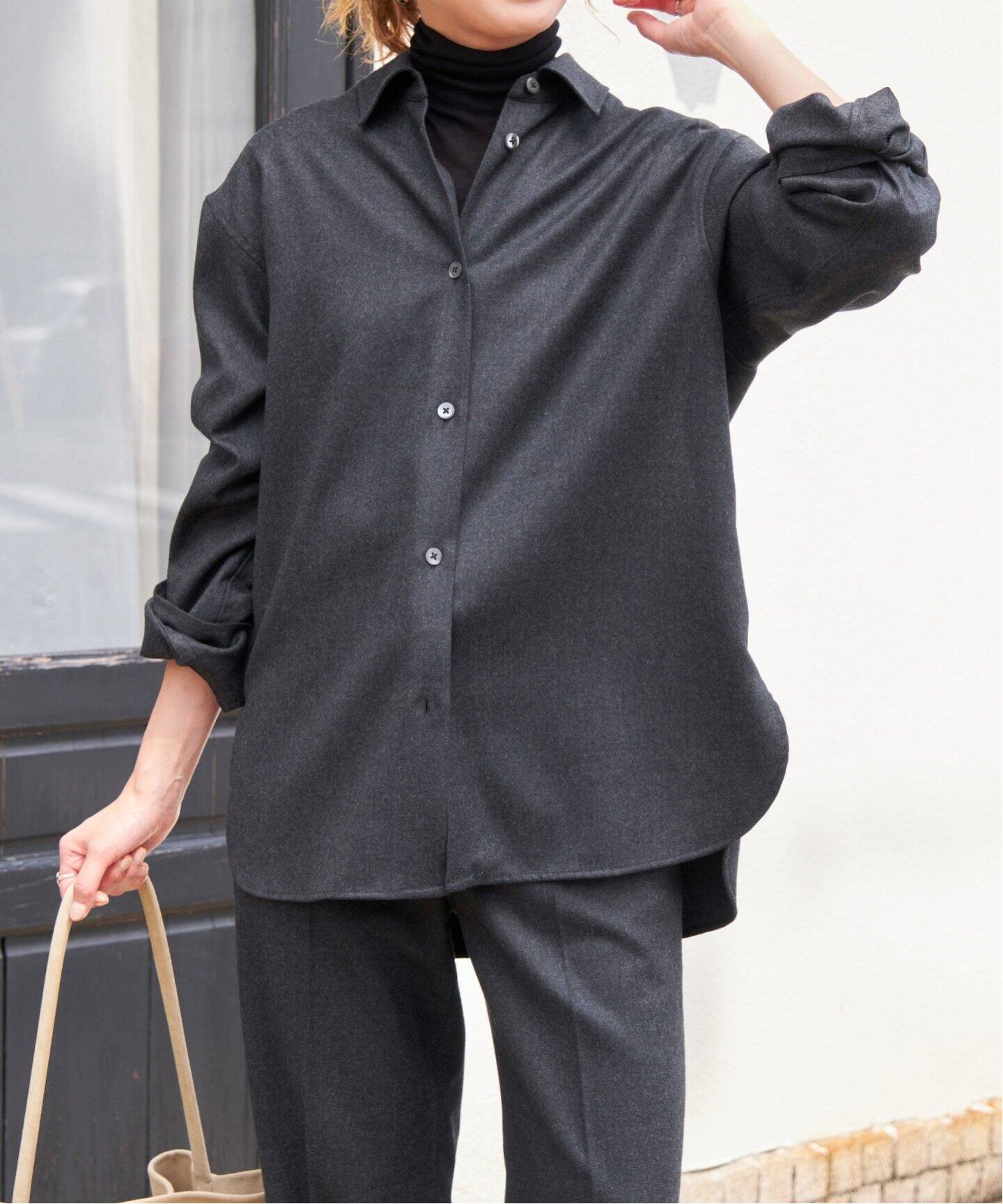 ファインウールストレッチシャツ（シャツ／ブラウス）｜Spick and Span 