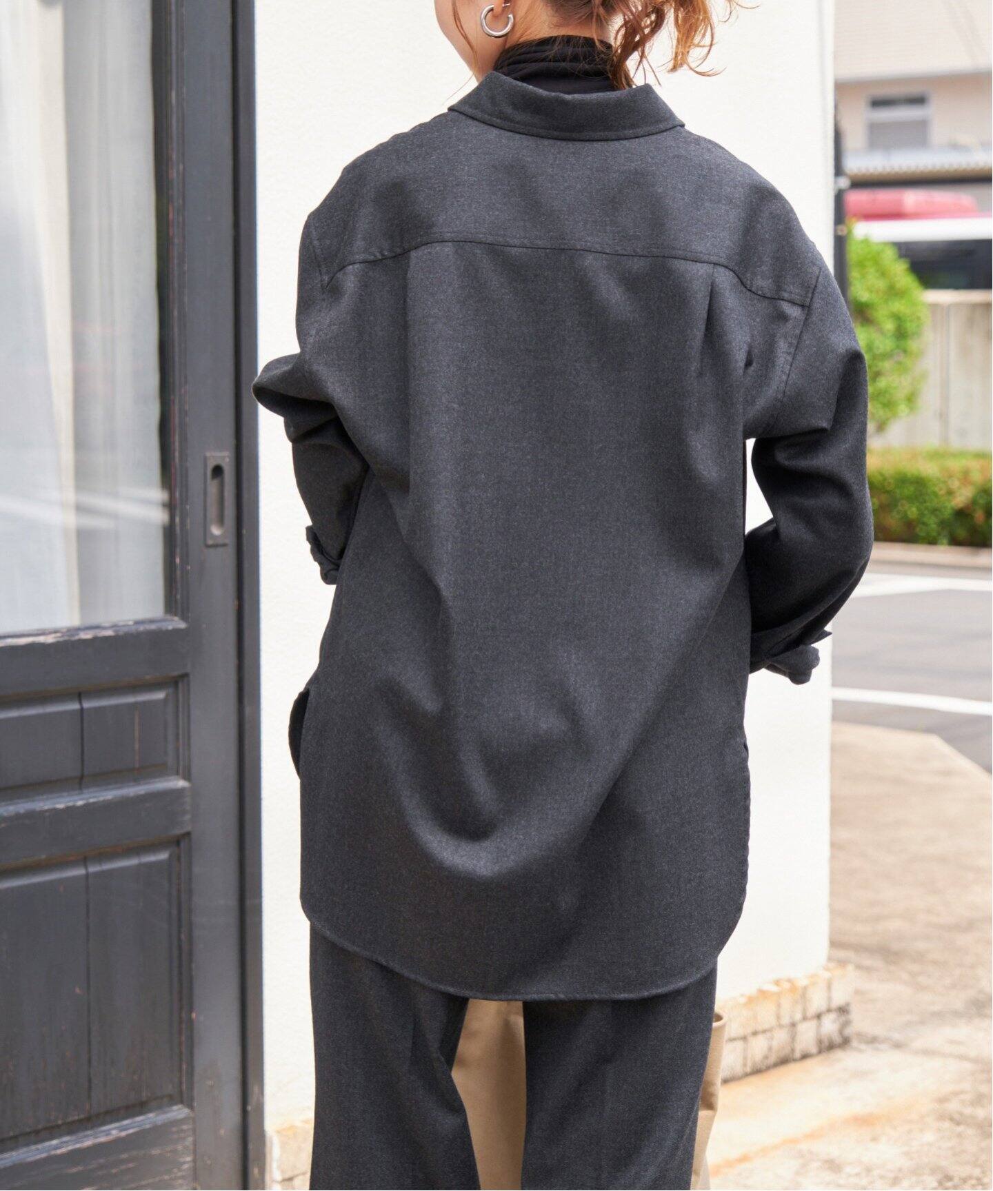 ファインウールストレッチシャツ（シャツ／ブラウス）｜Spick and Span 