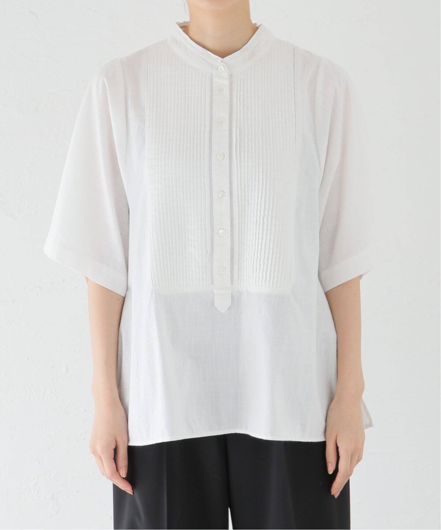 OUT OF FRAMe Khadi pintuck シャツ（シャツ／ブラウス）｜FRAMeWORK 