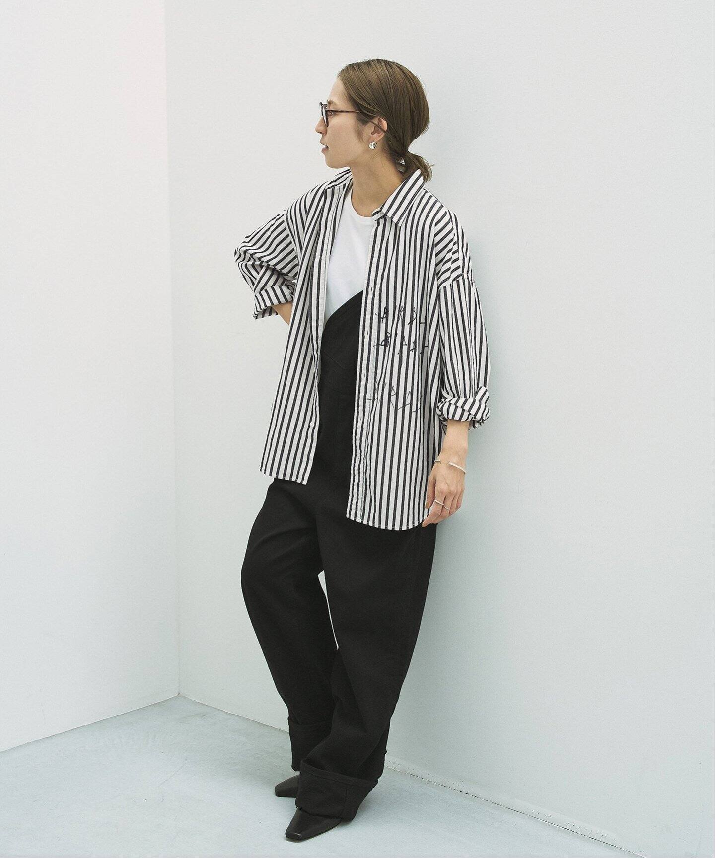 LEVI PATA×FRAMeWORK ストライプシャツ（シャツ／ブラウス  