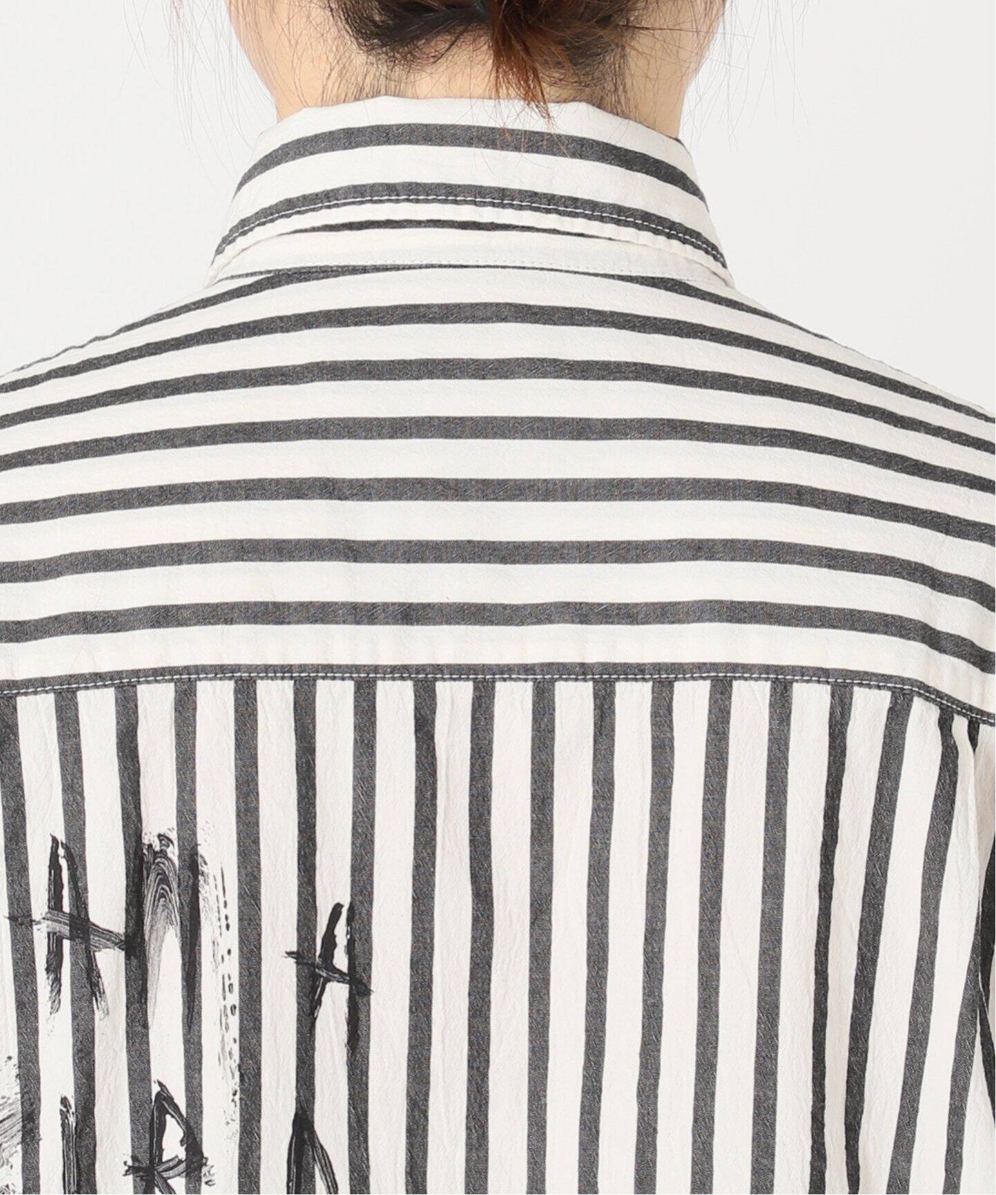 LEVI PATA×FRAMeWORK ストライプシャツ（シャツ／ブラウス  