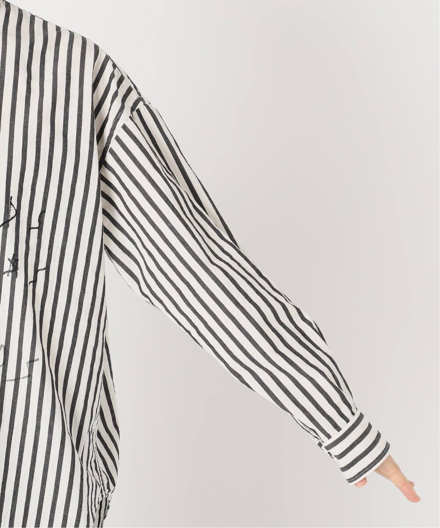 LEVI PATA×FRAMeWORK ストライプシャツ（シャツ／ブラウス  