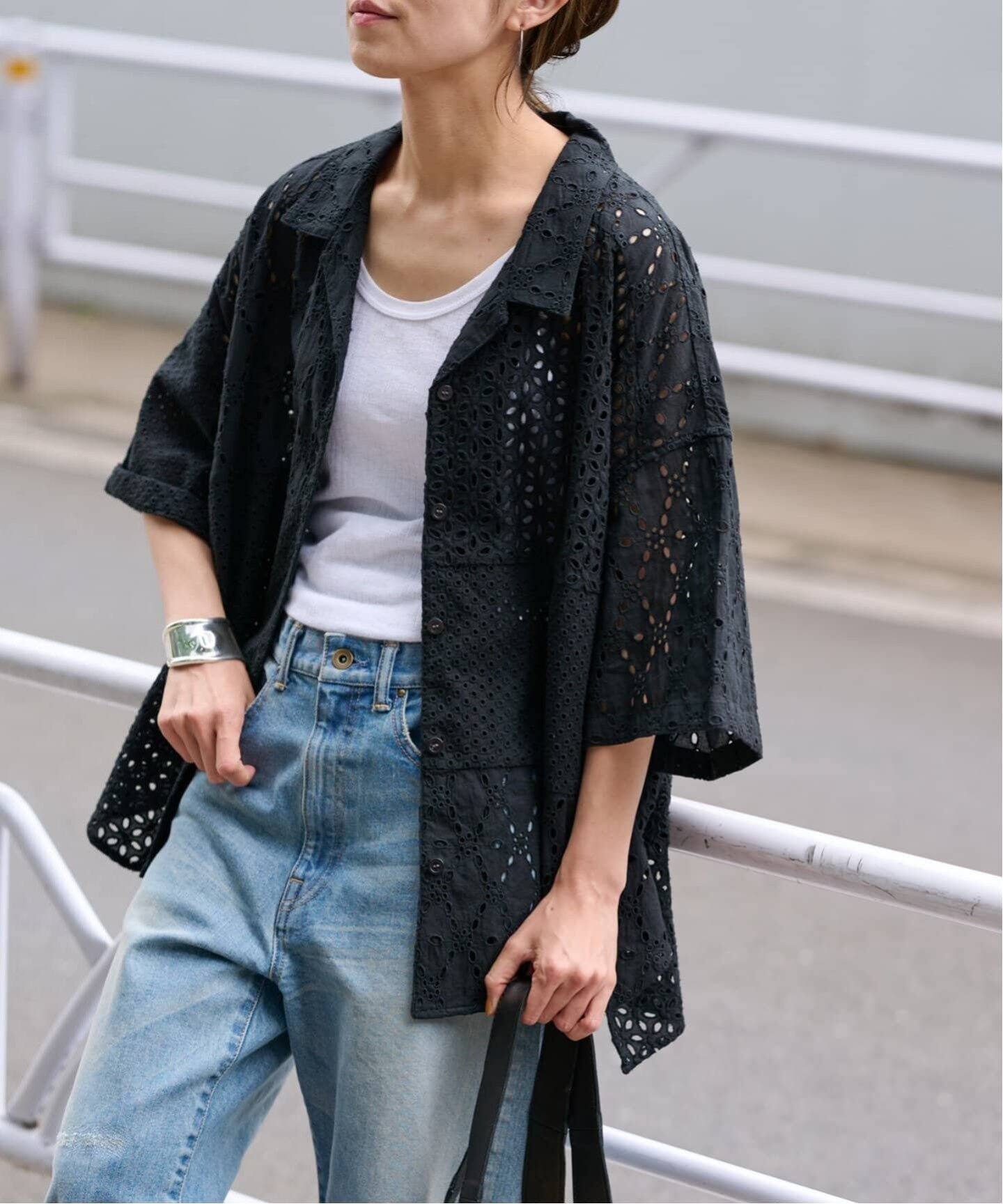 ≪追加≫カットワーク刺繍半袖シャツ2（シャツ／ブラウス 