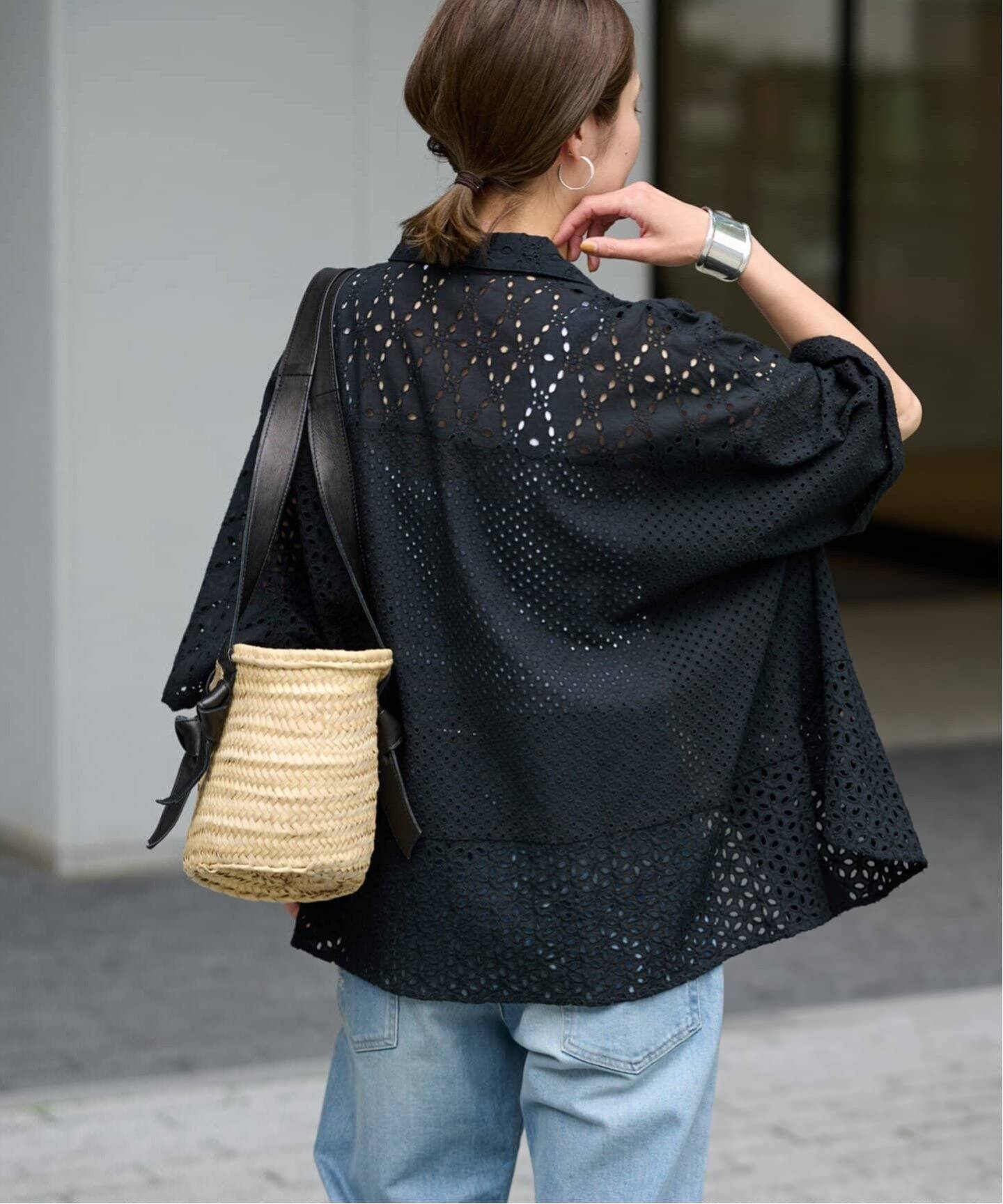 ≪追加≫カットワーク刺繍半袖シャツ2（シャツ／ブラウス）｜FRAMeWORK  