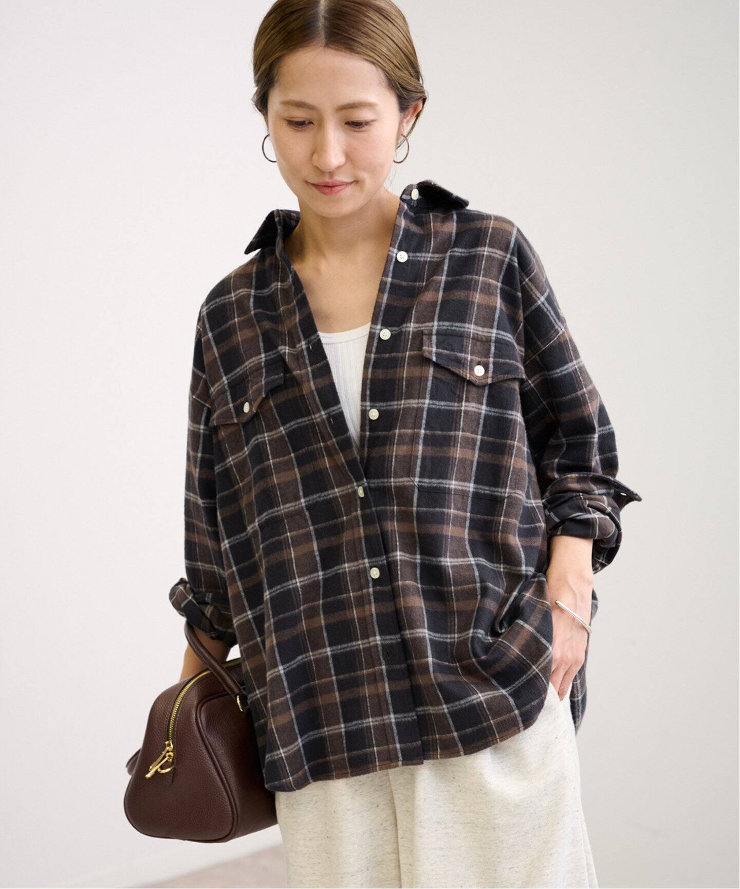 ネルチェックシャツ（シャツ／ブラウス）｜FRAMeWORK（フレームワーク  