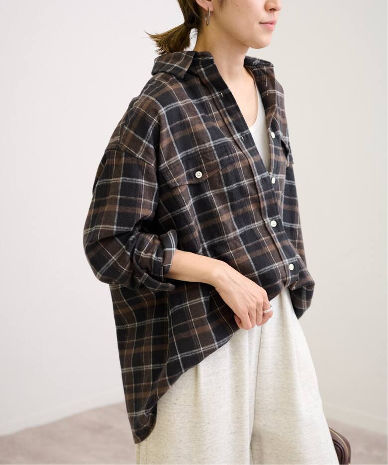 ネルチェックシャツ（シャツ／ブラウス）｜FRAMeWORK（フレームワーク  