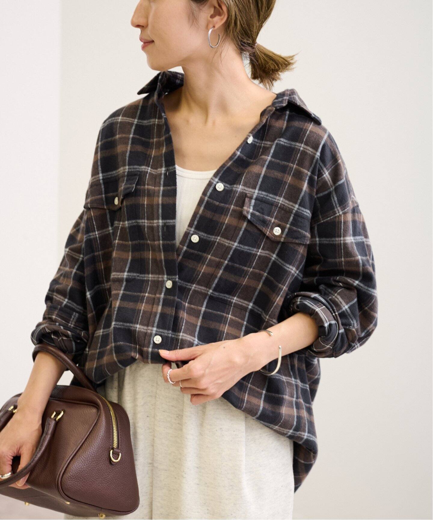 ネルチェックシャツ（シャツ／ブラウス）｜FRAMeWORK（フレームワーク  