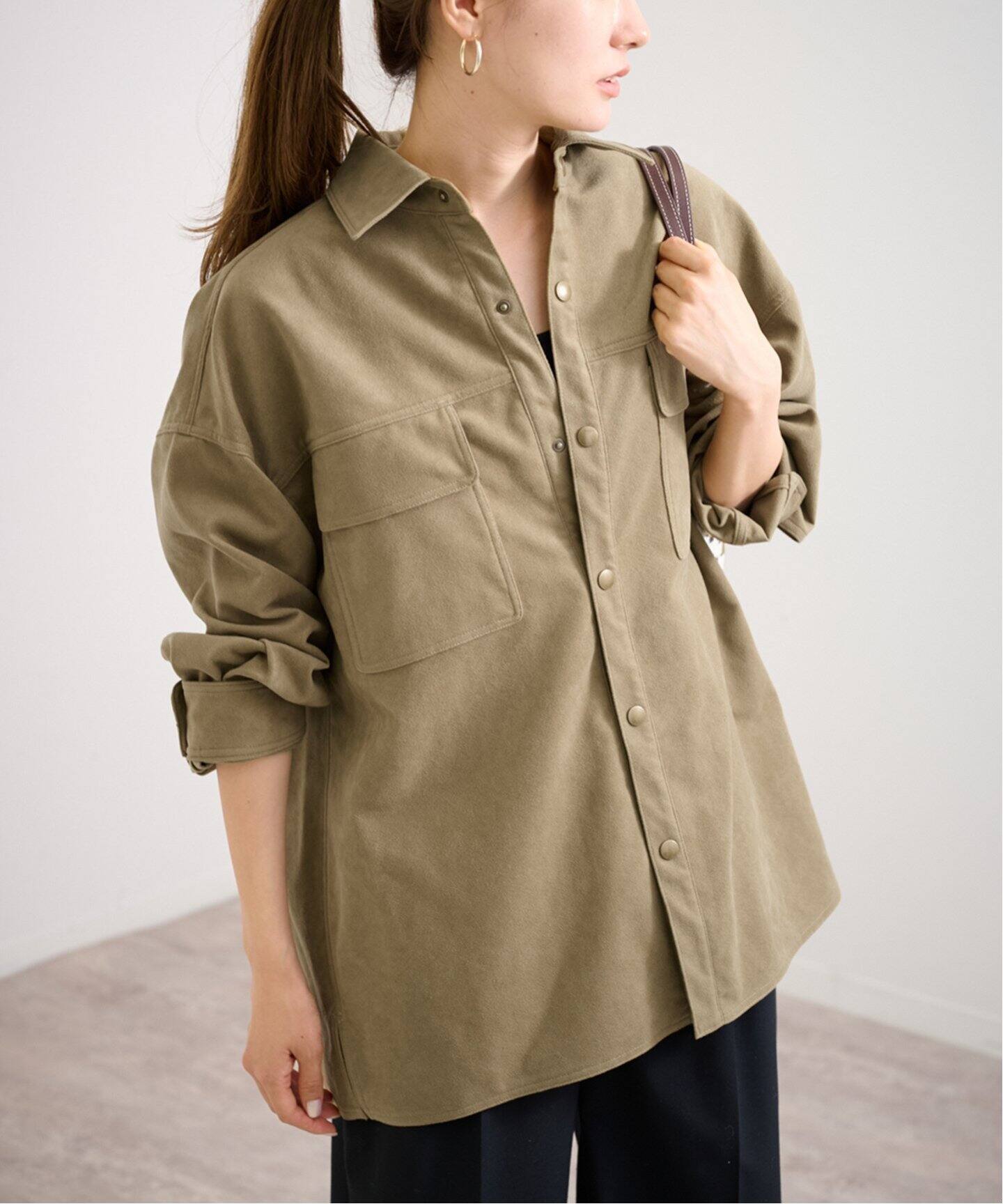 framework フェイクスエードシャツ フェイクスエードシャツ（シャツ／ブラウス）｜FRAMeWORK（フレーム