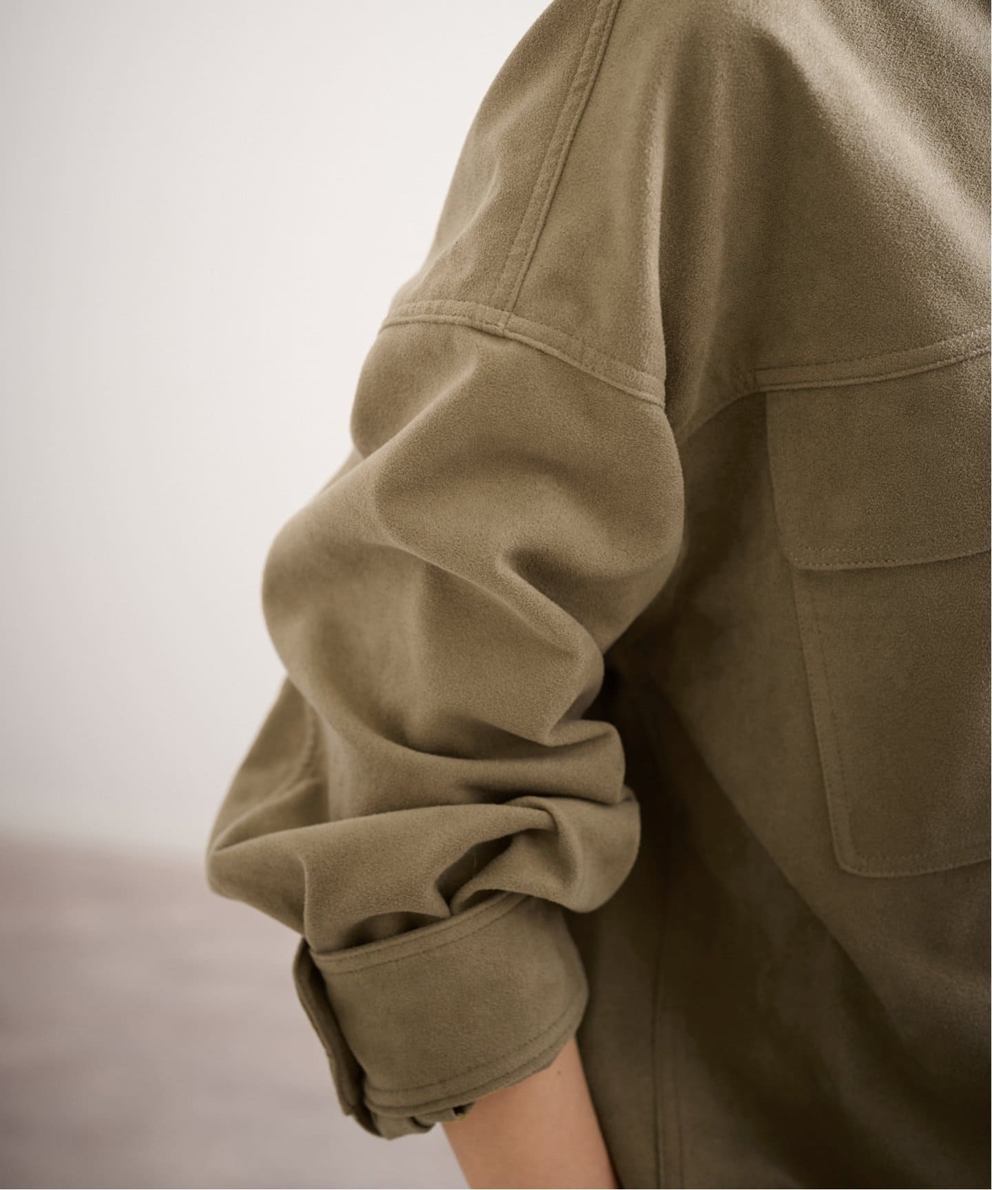 FRAMeWORK フェイクスエードシャツ フェイクスエードシャツ（シャツ／ブラウス）｜FRAMeWORK