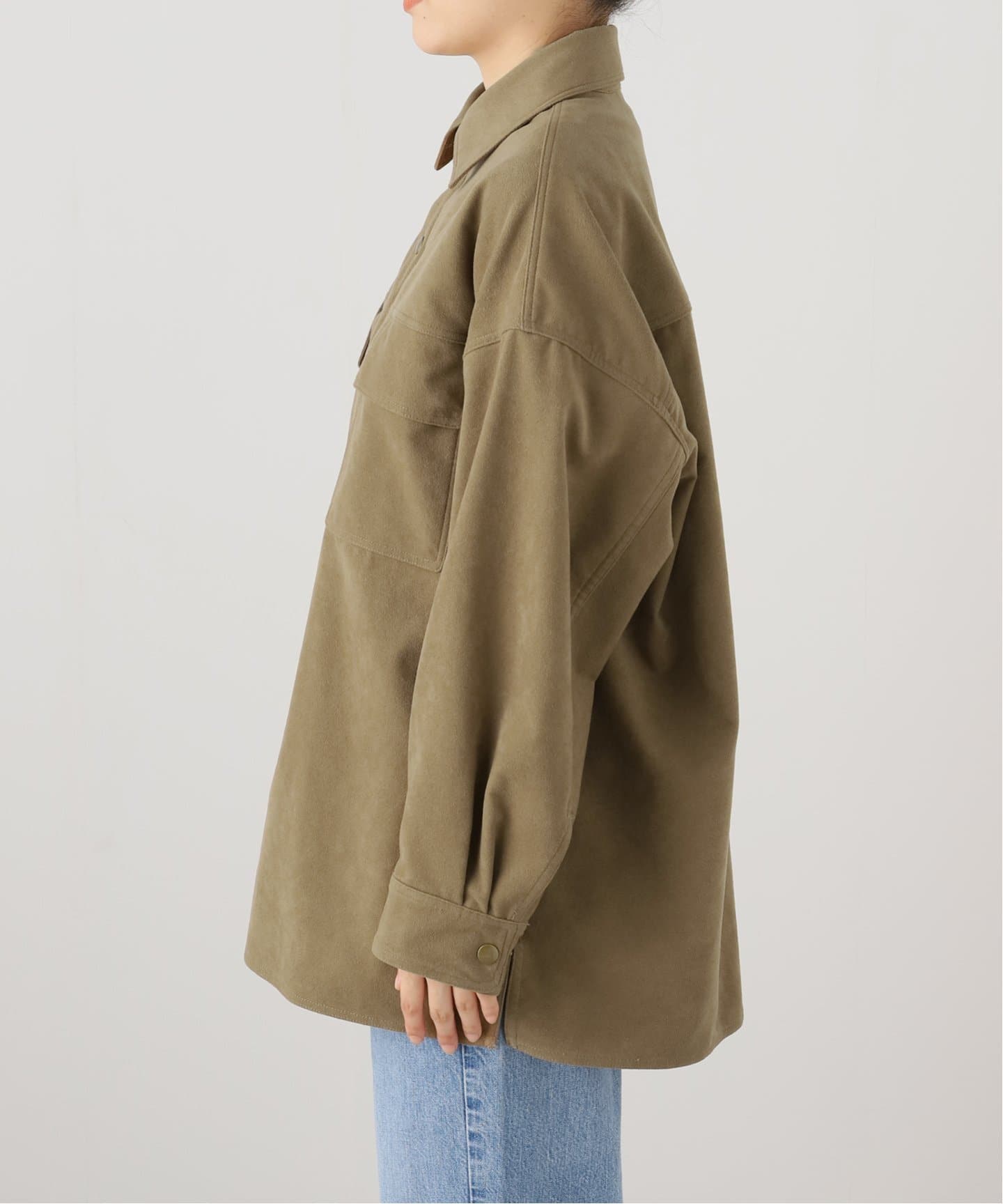 FRAMeWORK フェイクスエードシャツ フェイクスエードシャツ（シャツ／ブラウス）｜FRAMeWORK