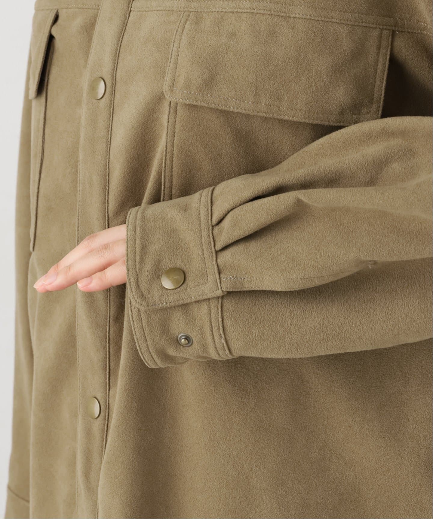 フェイクスエードシャツ（シャツ／ブラウス）｜FRAMeWORK