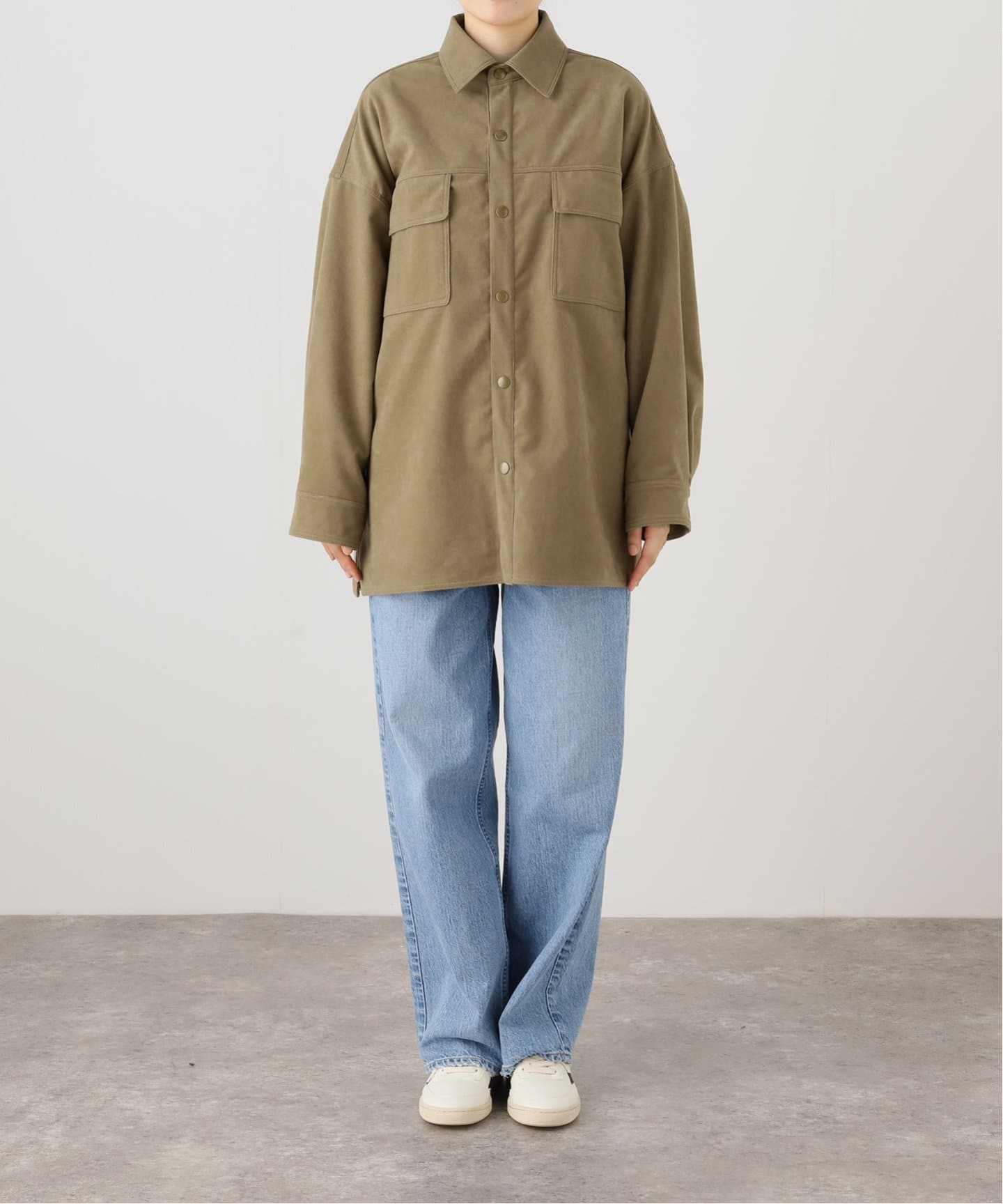 FRAMeWORK フェイクスエードシャツ フェイクスエードシャツ（シャツ／ブラウス）｜FRAMeWORK