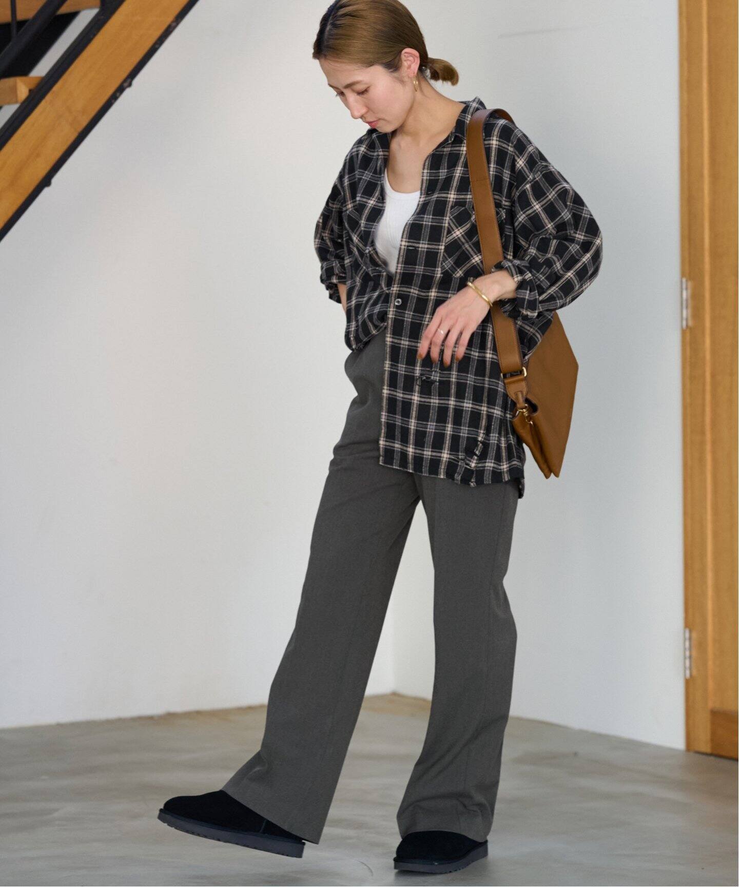FRAMeWORK dan 別worn out checkシャツ dan river/ダンリバー 別注worn out check シャツ（シャツ／ブラウス