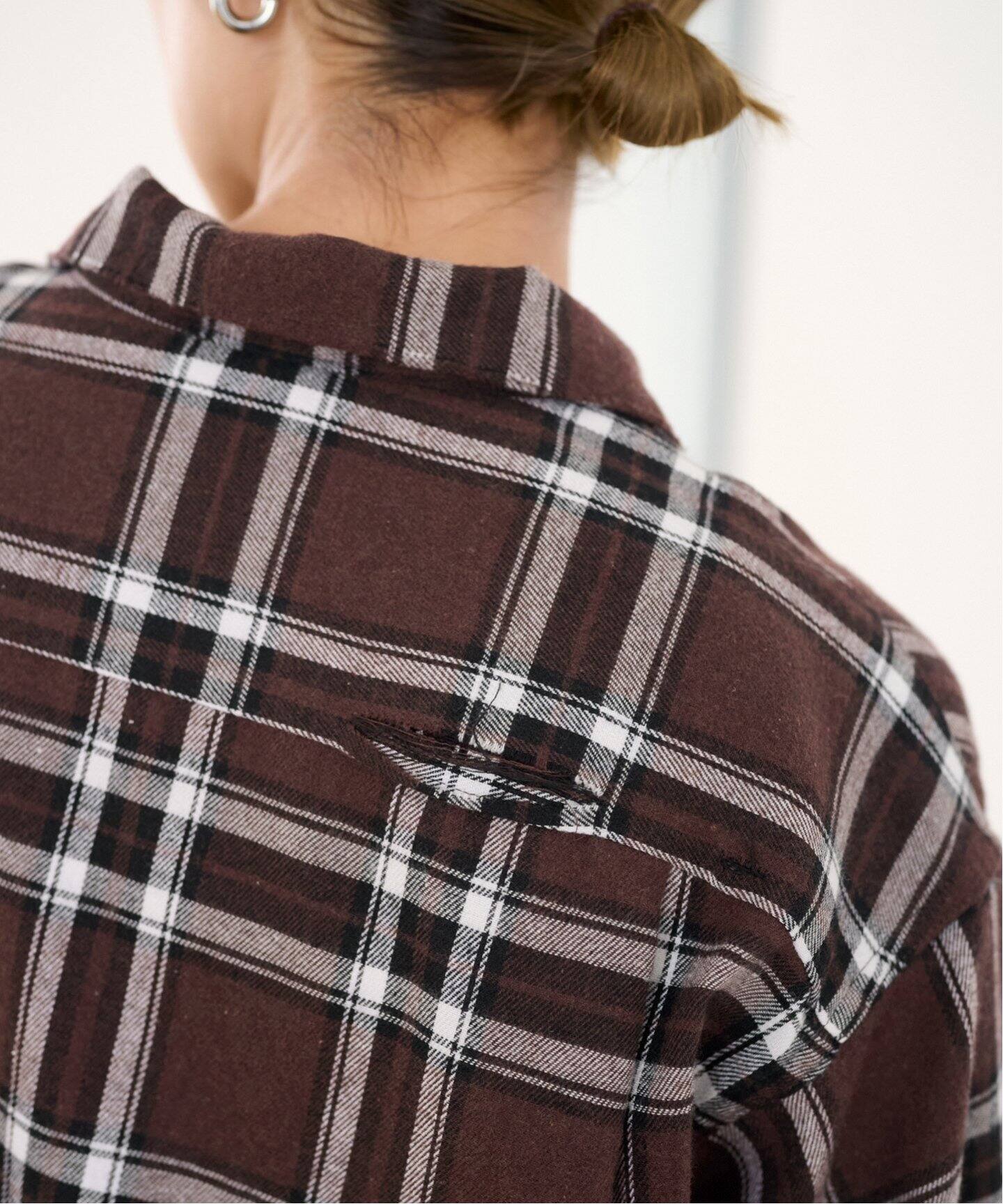 FRAMeWORK dan 別worn out checkシャツ dan river/ダンリバー 別注worn out check シャツ（シャツ／ブラウス