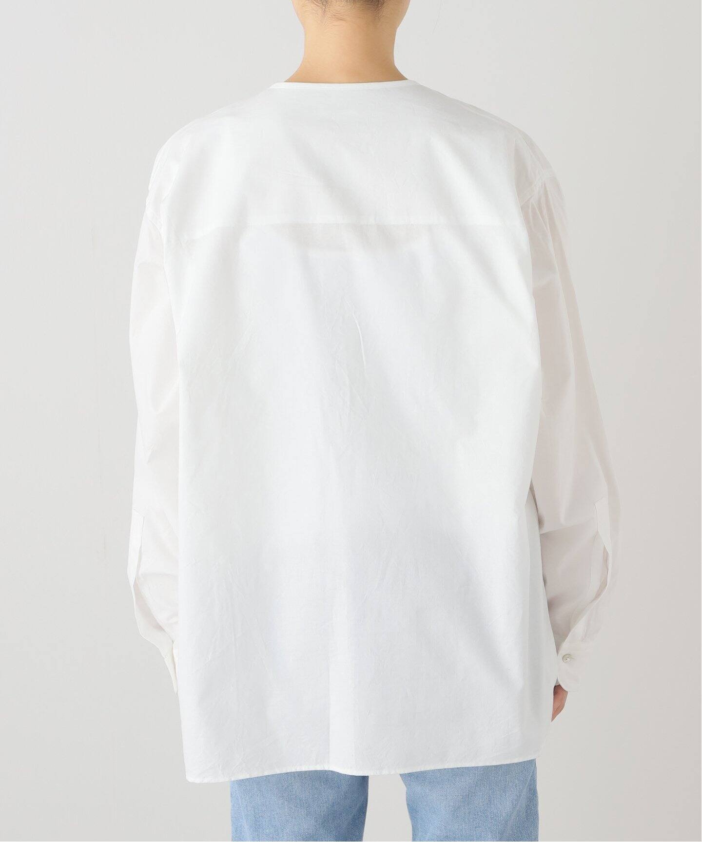 NICENESS / ナイスネス WB.SMITH キャンブリックヘンリーネックシャツ 