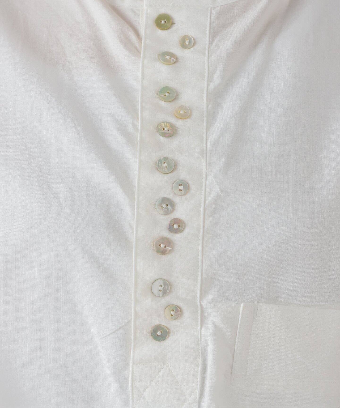 NICENESS / ナイスネス WB.SMITH キャンブリックヘンリーネックシャツ 