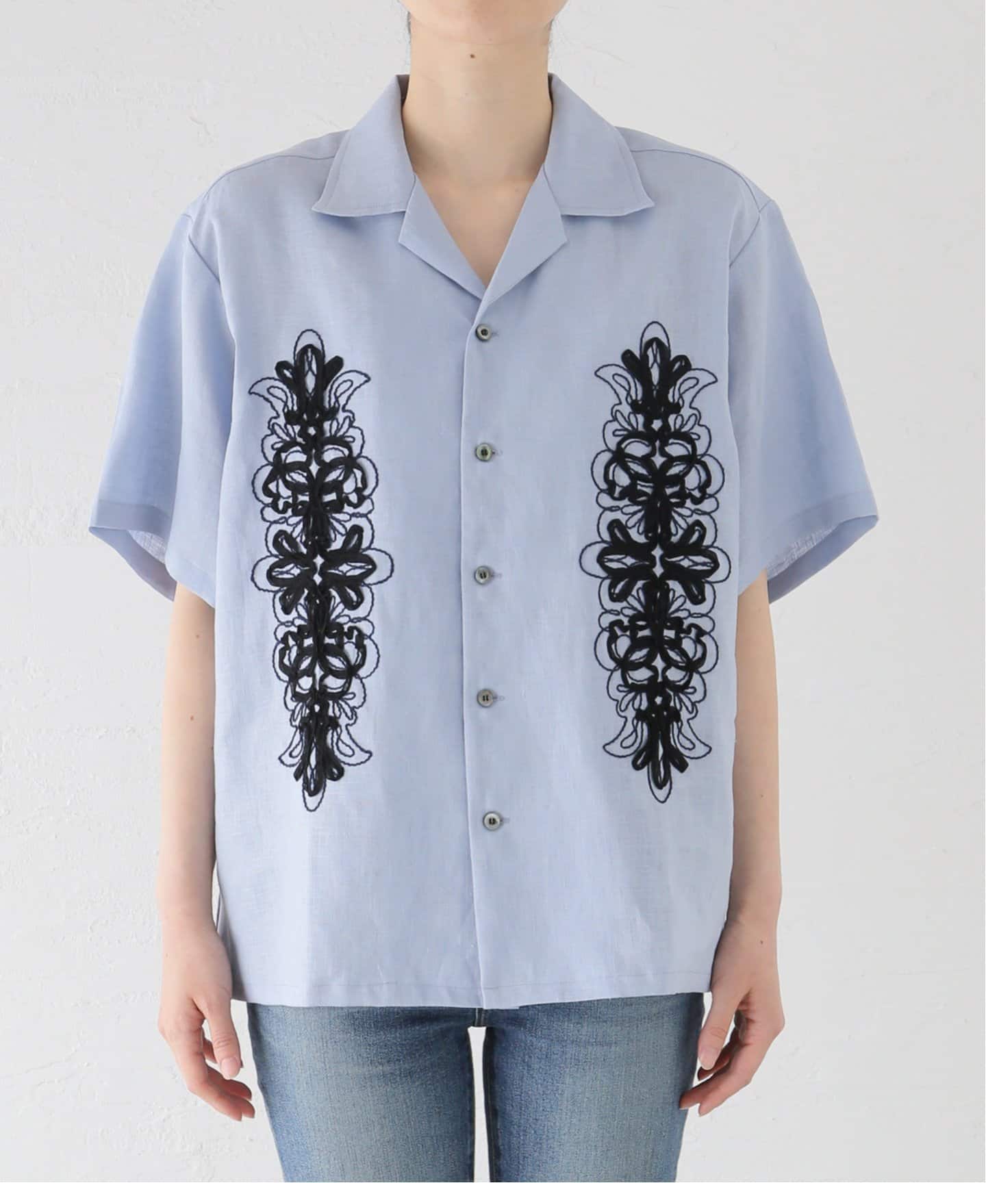 OFF THE CUFF COTTON TAPE EMB SHIRT（シャツ／ブラウス