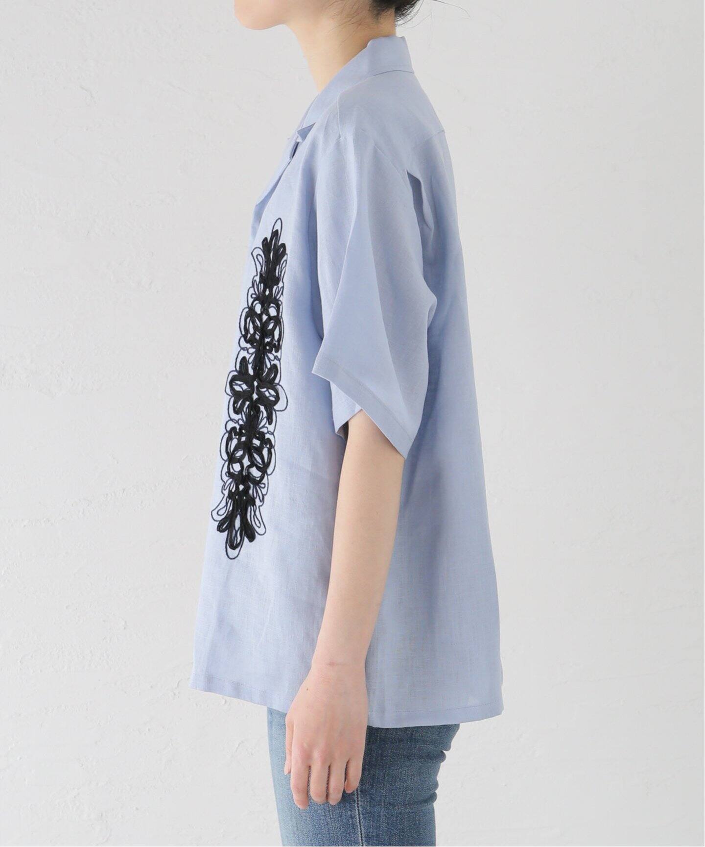 OFF THE CUFF COTTON TAPE EMB SHIRT（シャツ／ブラウス