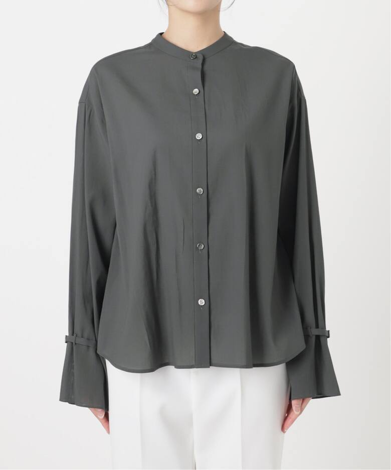 My Policy Shirt】ベルテッドスリーブバンドカラーシャツ（シャツ 
