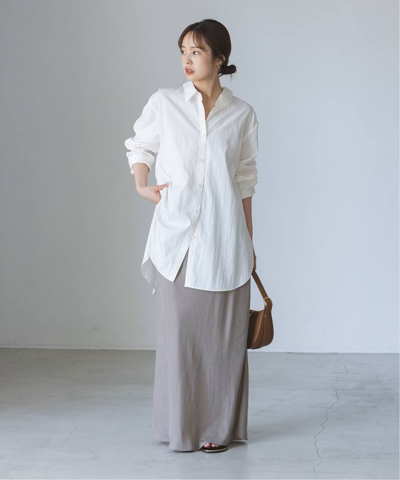 My Policy Shirt】バックボタンレギュラーオーバーシャツ（シャツ 