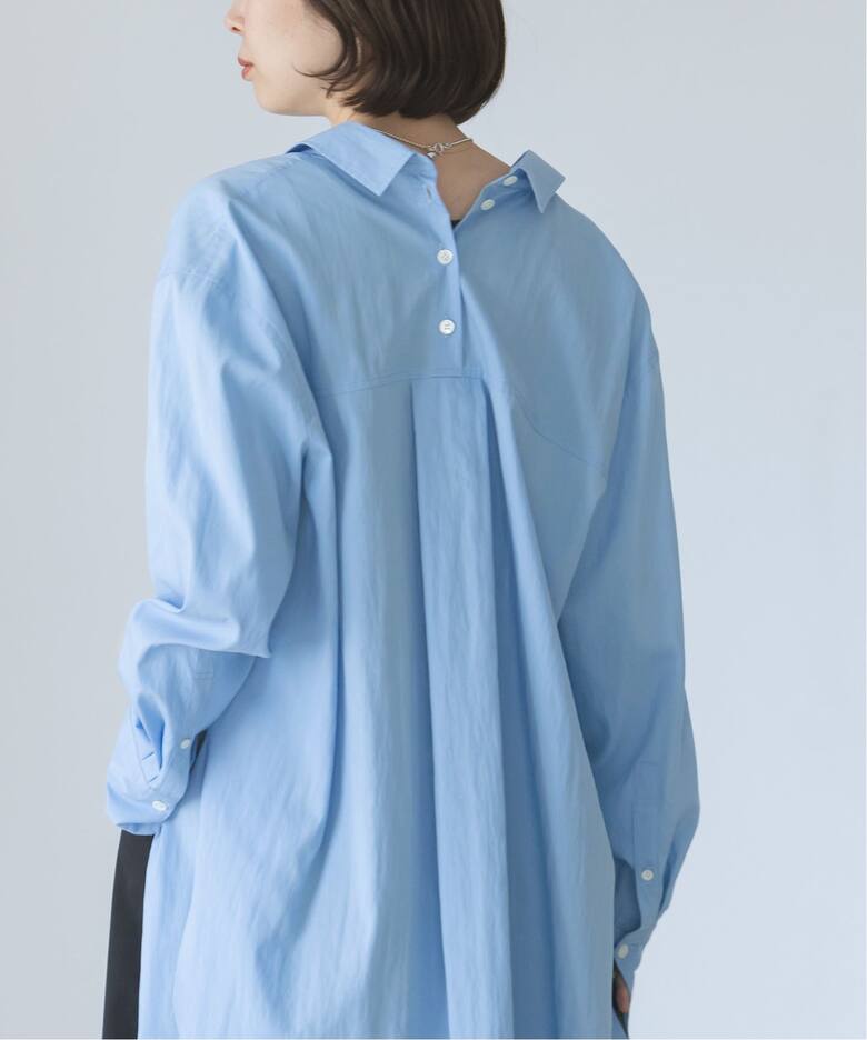 My Policy Shirt】バックボタンレギュラーオーバーシャツ（シャツ