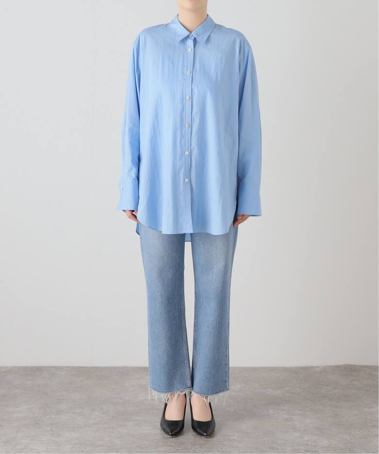 My Policy Shirt】バックボタンレギュラーオーバーシャツ（シャツ 